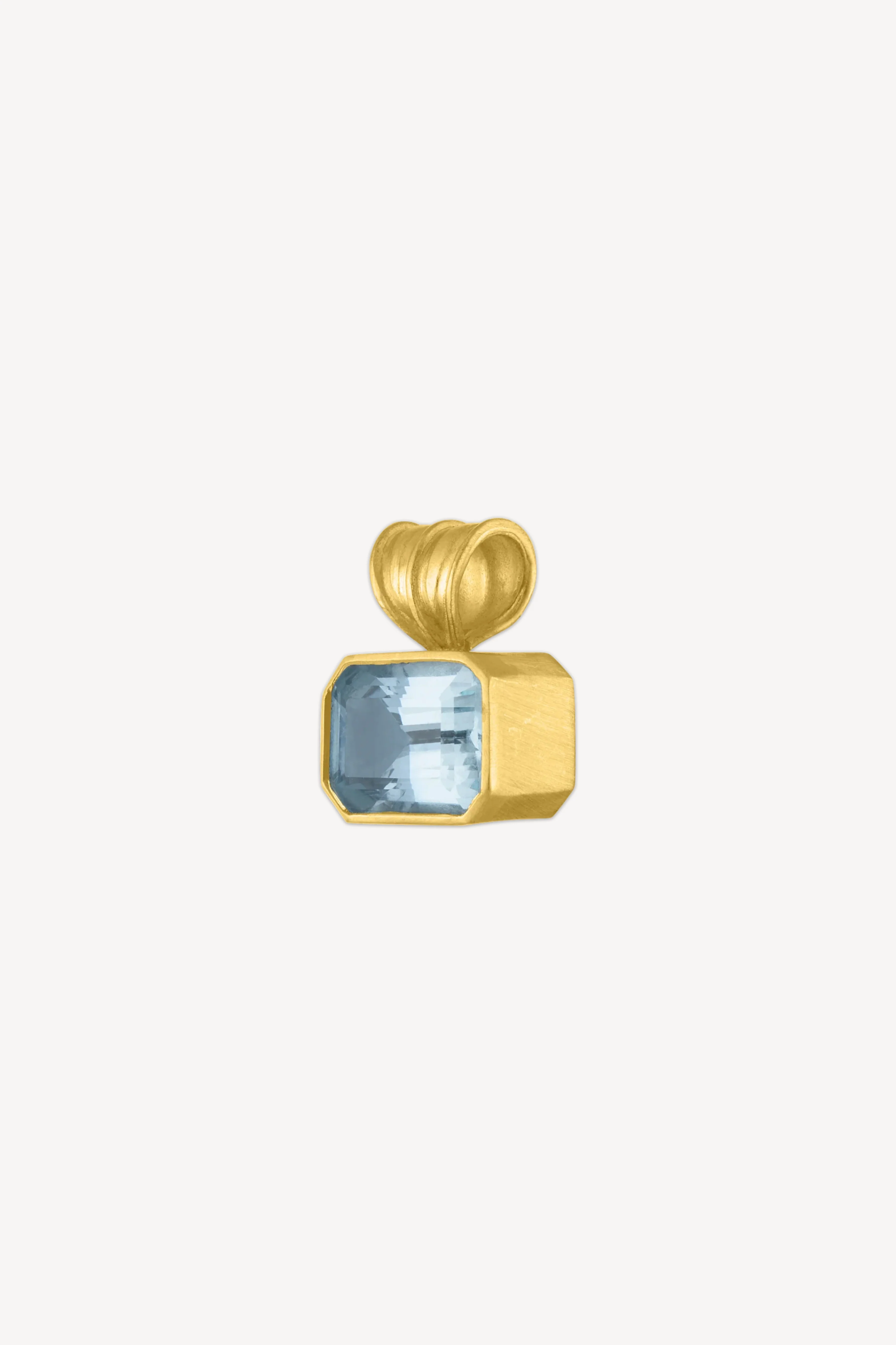 Aquamarine Baby Block Pendant - Image 2