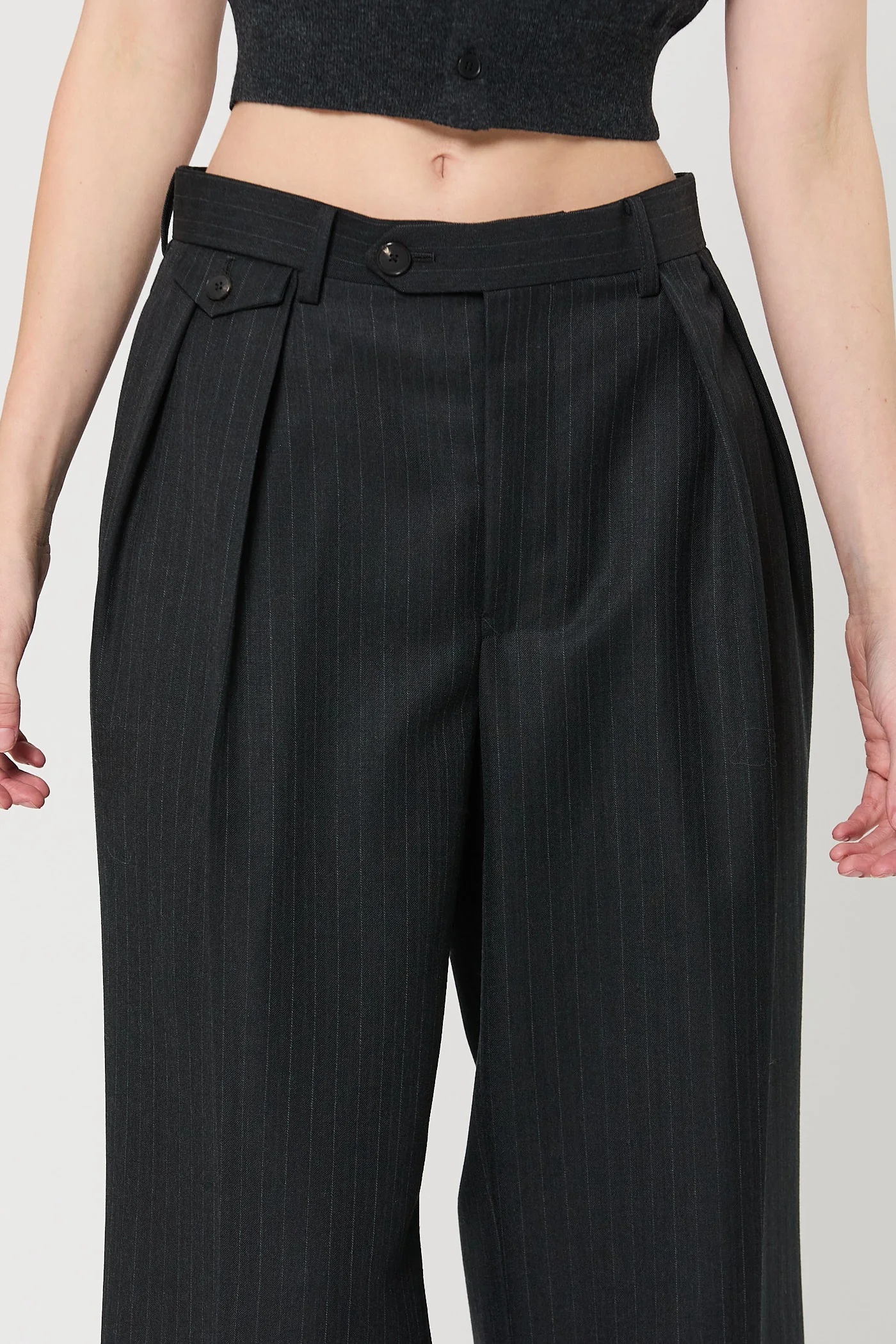Blue faced Wool Two-Tuck Slacks - Image 3