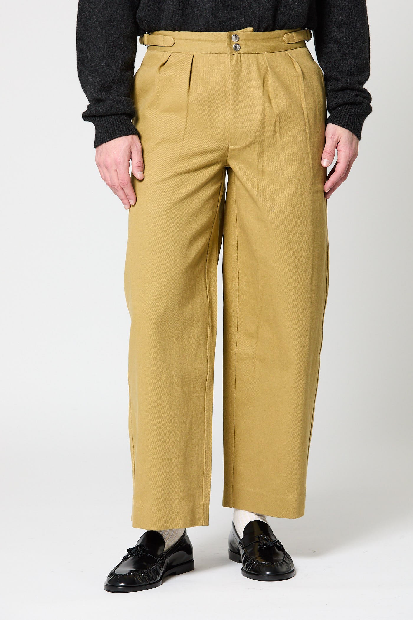 Wide Leg Snap Trousers - Image 5