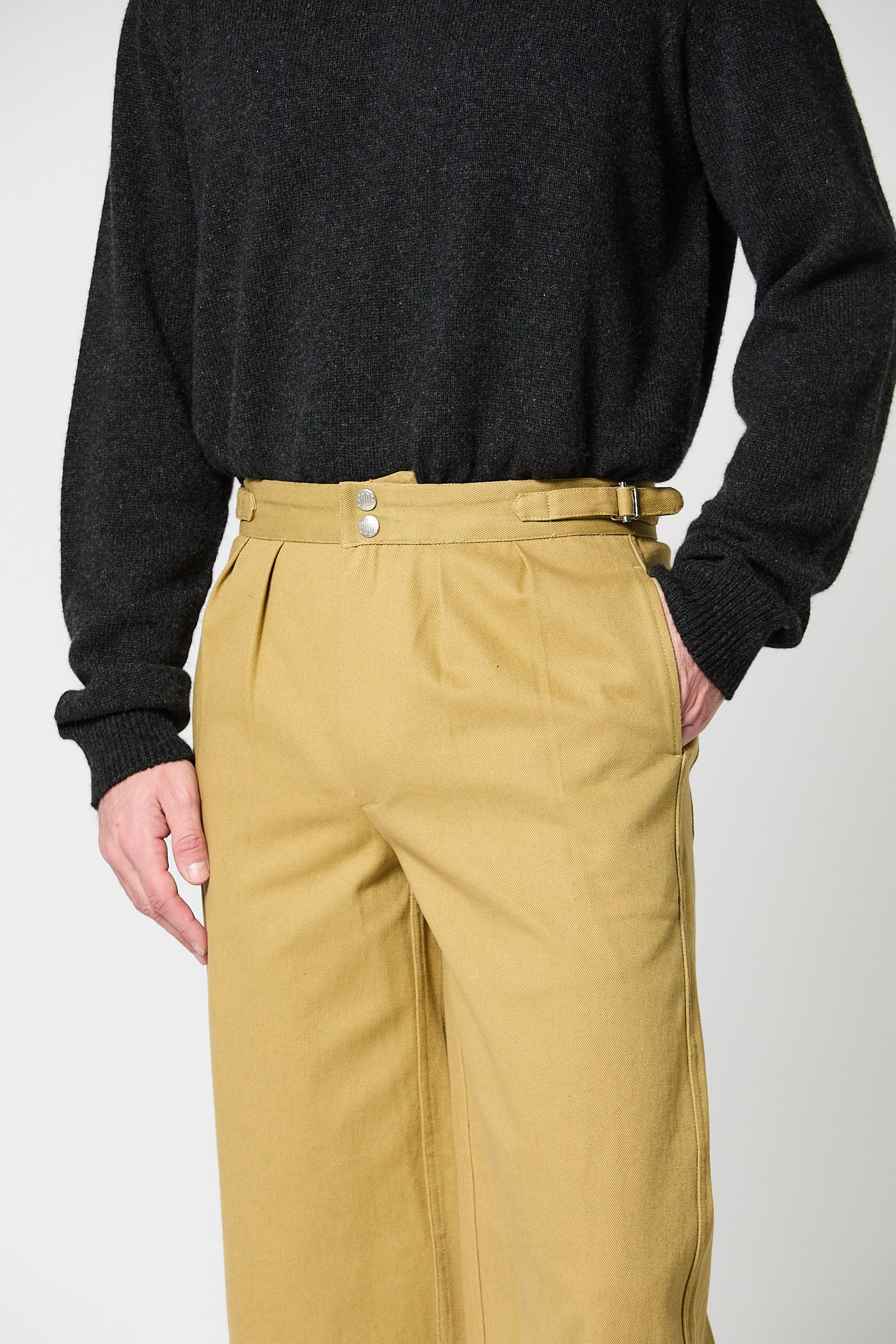Wide Leg Snap Trousers - Image 7