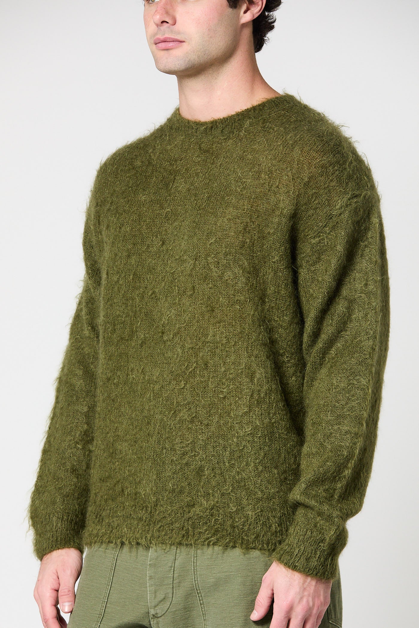 Brushed Mohair Knit Pullover - Image 3