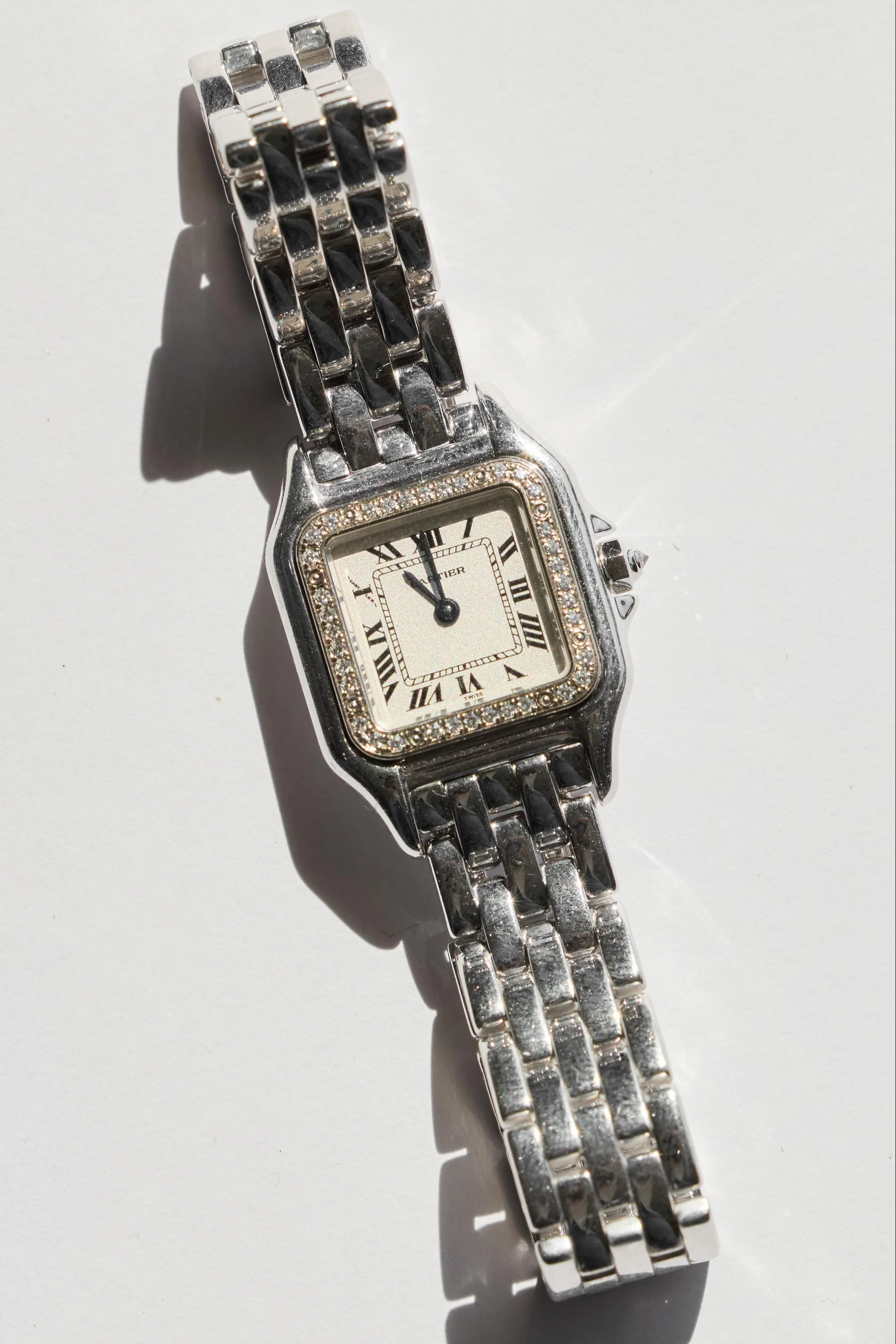 Cartier 18K WG Factory Diamond Panthere 1990s - Image 2