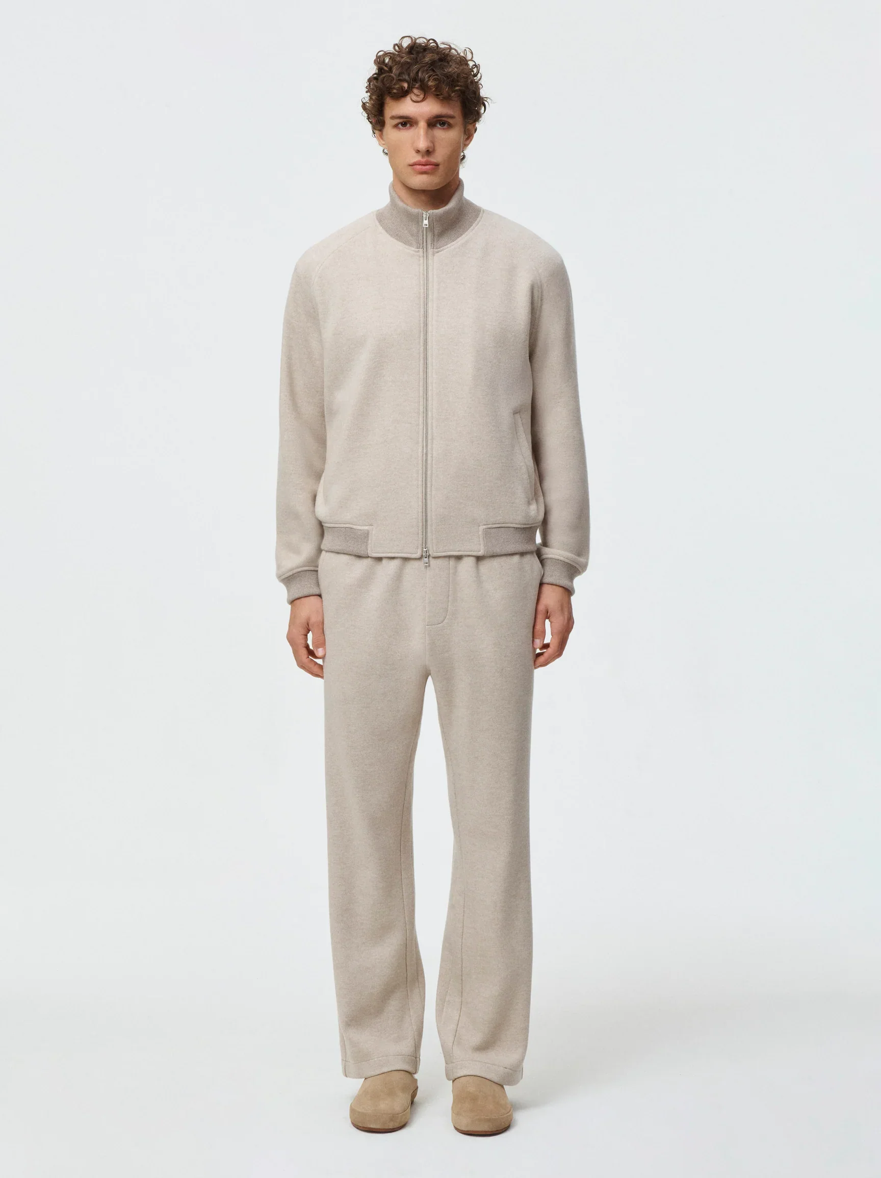 Cashmere Wool Straight Leg Trouser - Image 2