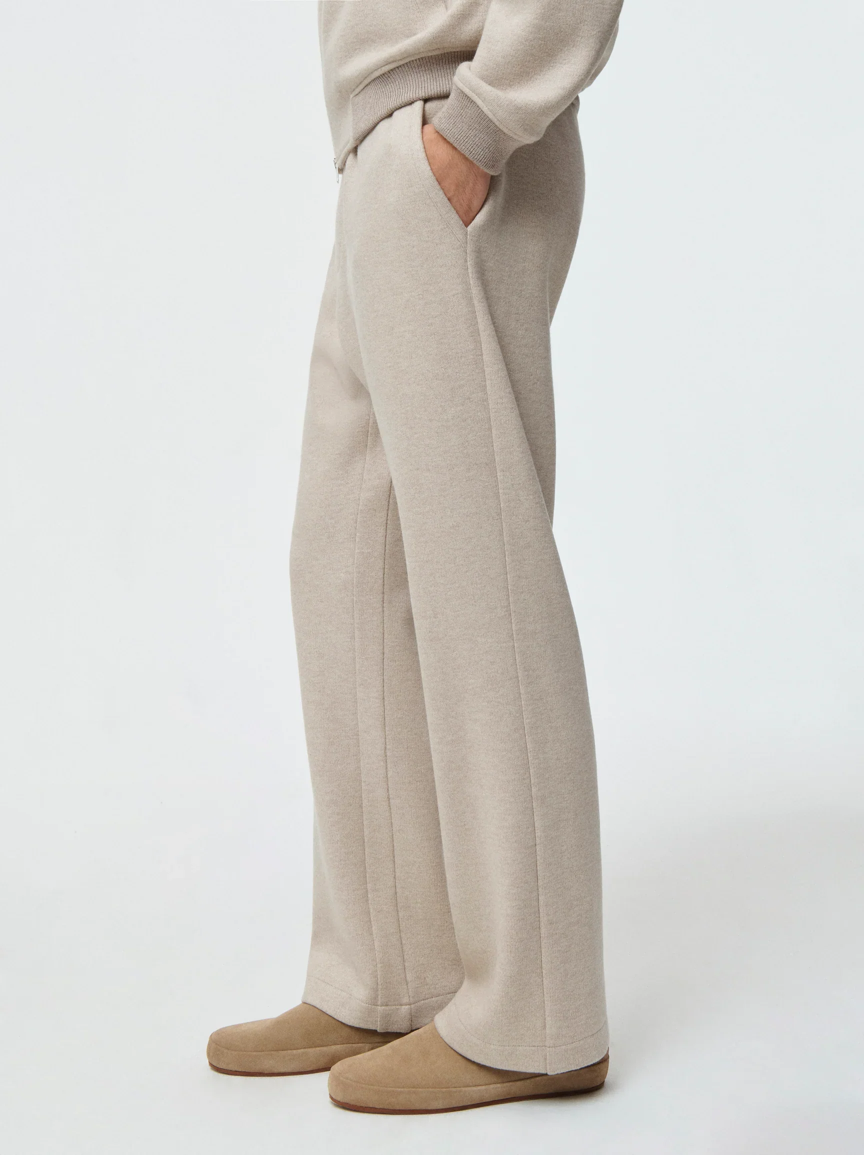 Cashmere Wool Straight Leg Trouser - Image 3