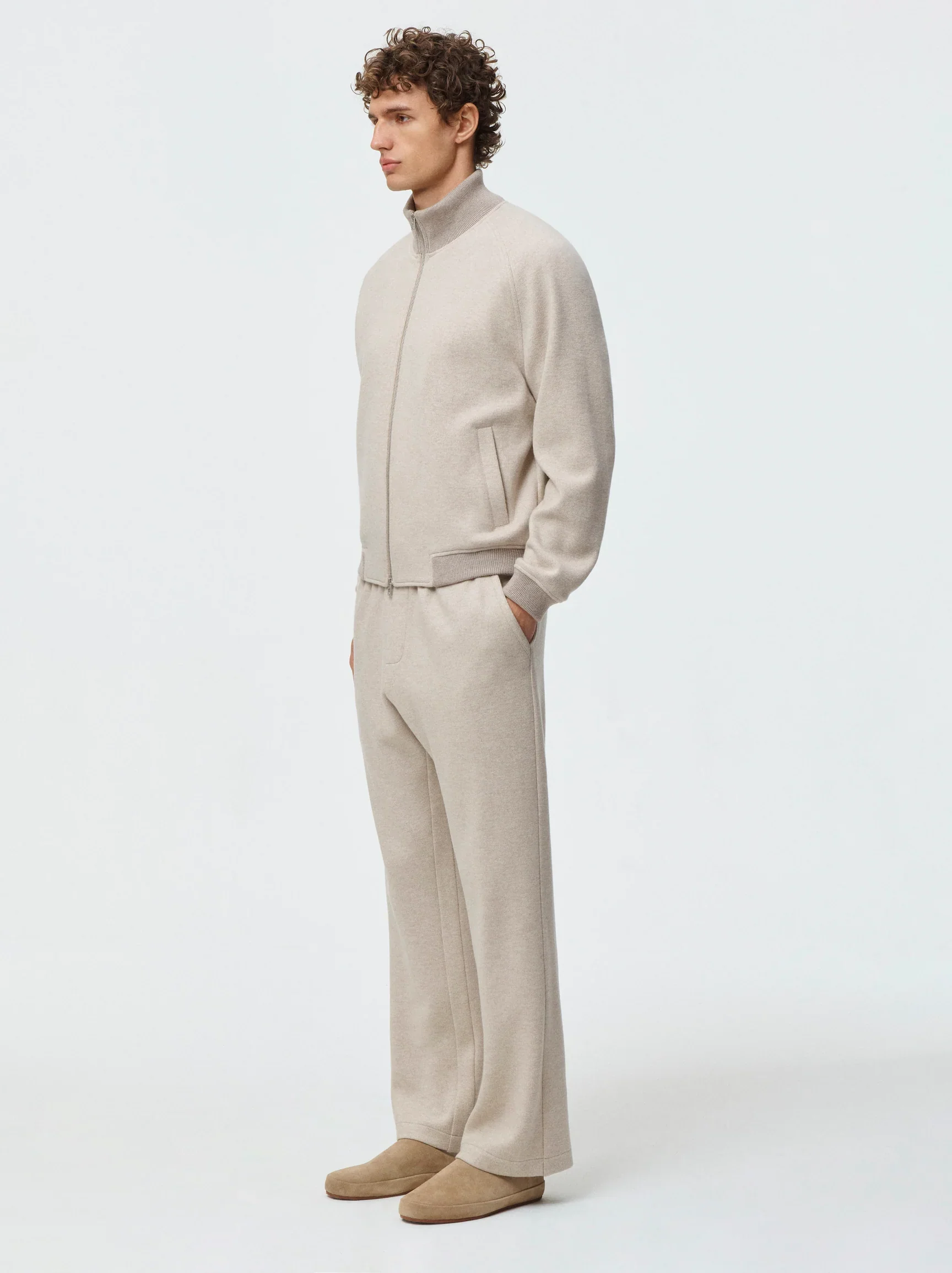 Cashmere Wool Straight Leg Trouser - Image 4