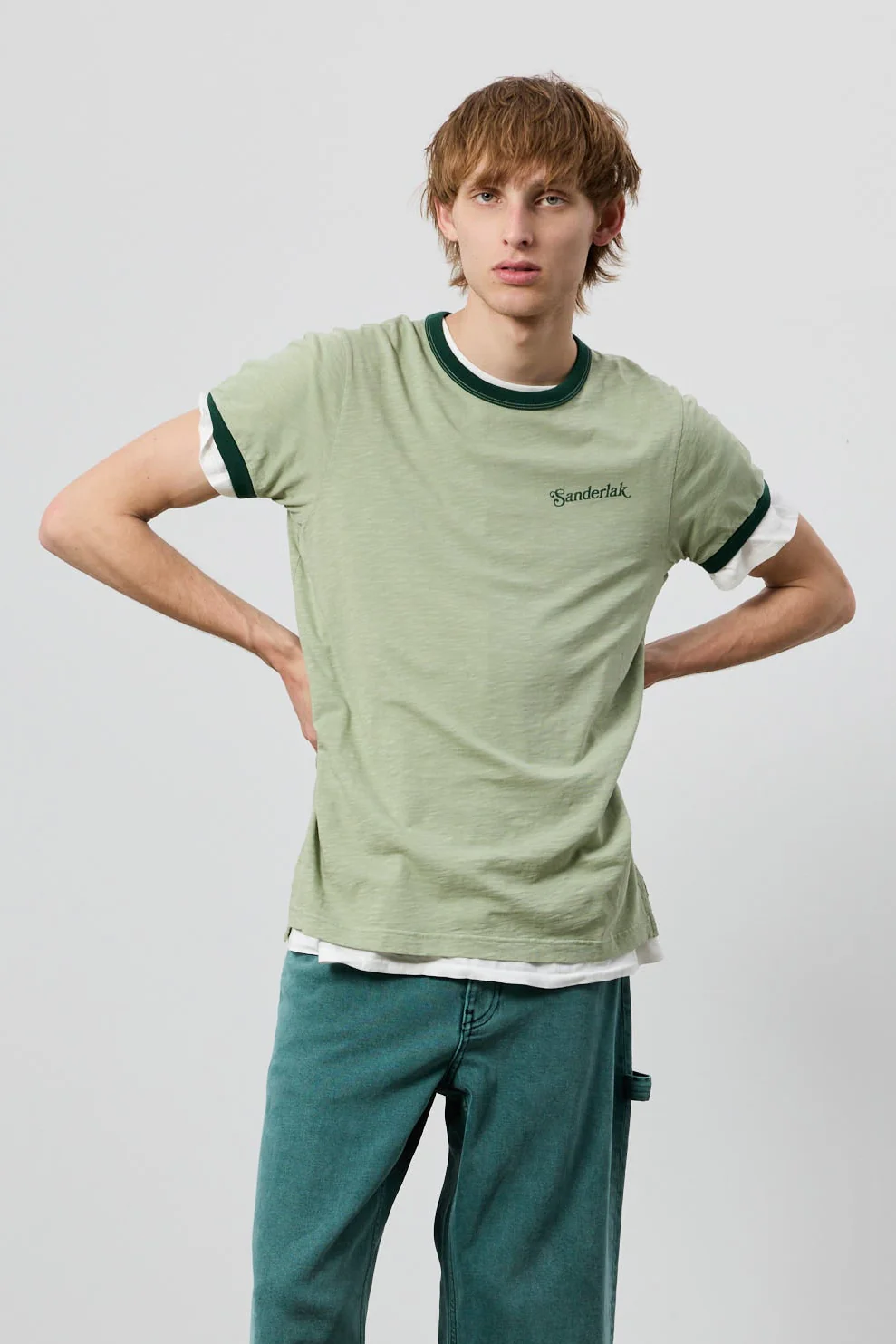 Contrast Rib Tee - Image 4
