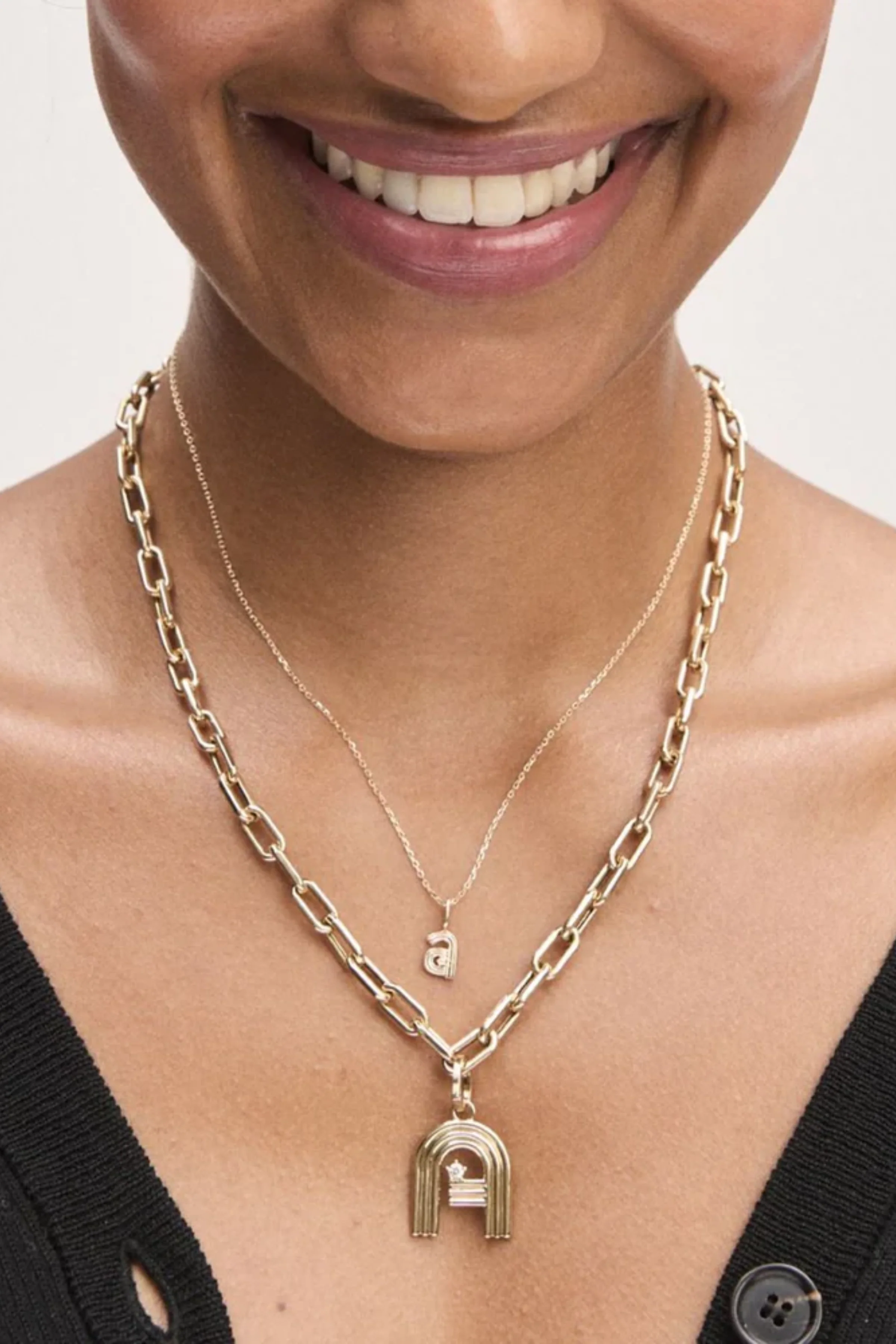 Groovy Diamond Initial Mini Charm - Image 4