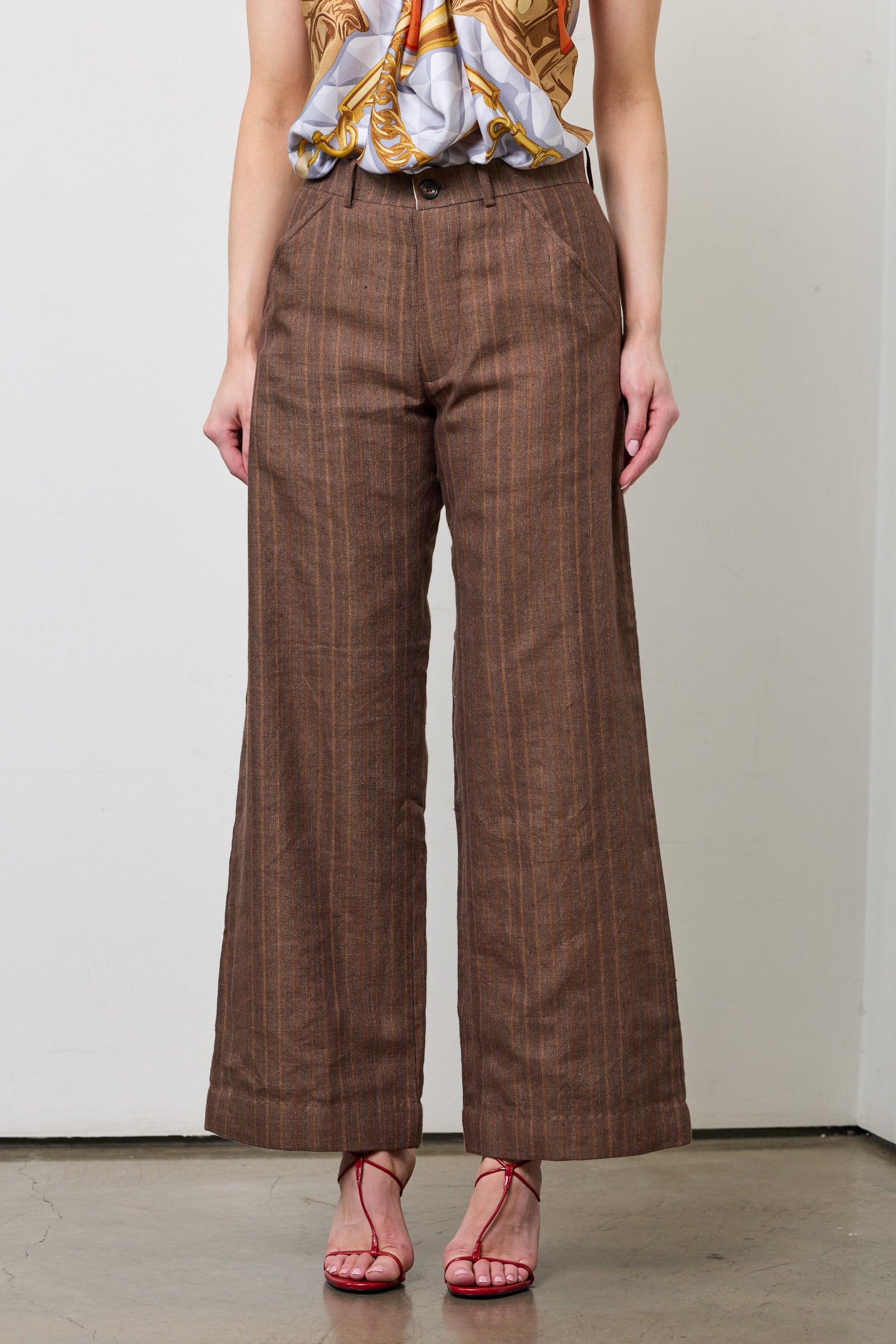Flat Front Flare Trouser - Image 5