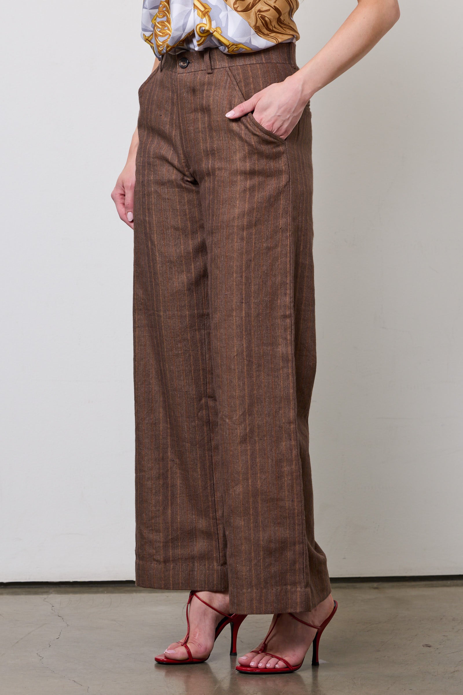 Flat Front Flare Trouser - Image 7