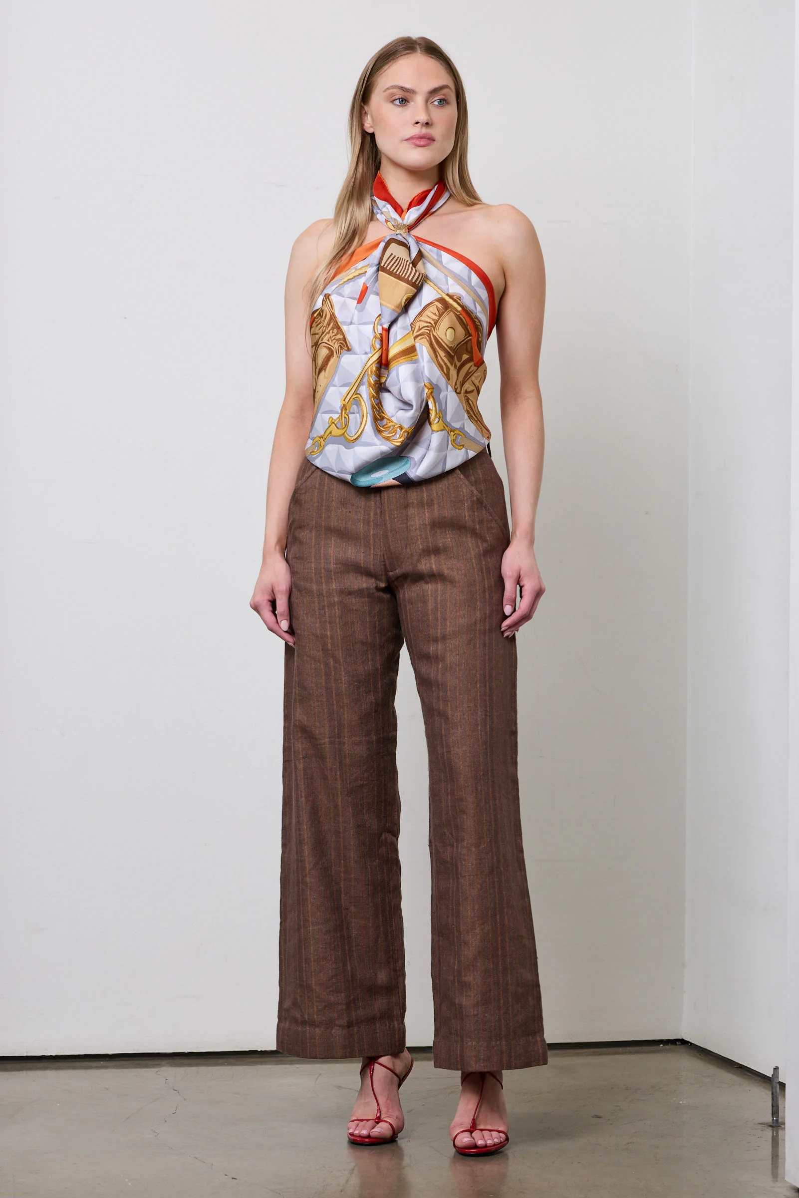 Flat Front Flare Trouser - Image 9