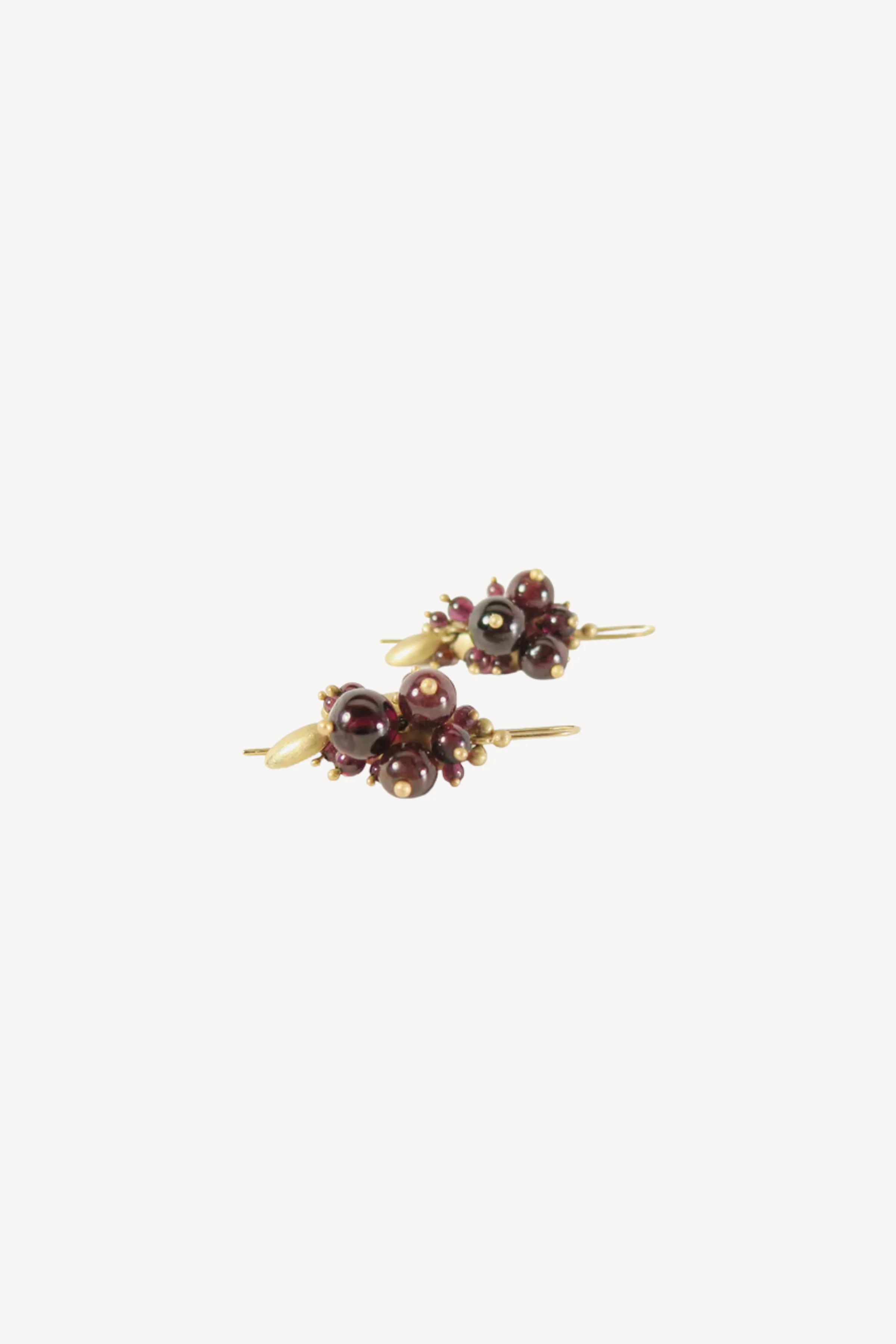 Garnet Bug Cluster Earrings - Image 3