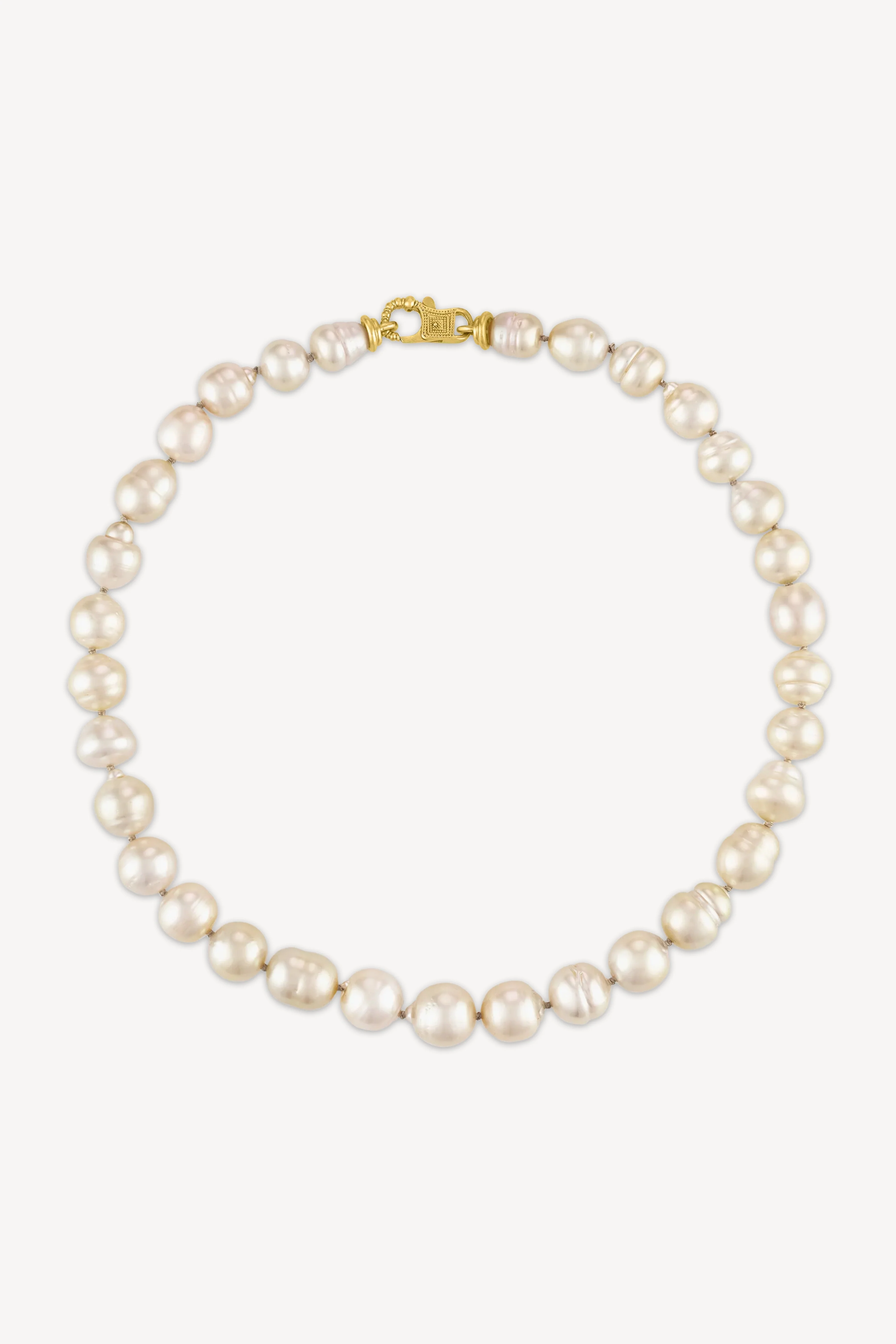 Golden South Sea Pearl Strand with Fibula Clasp - Image 3