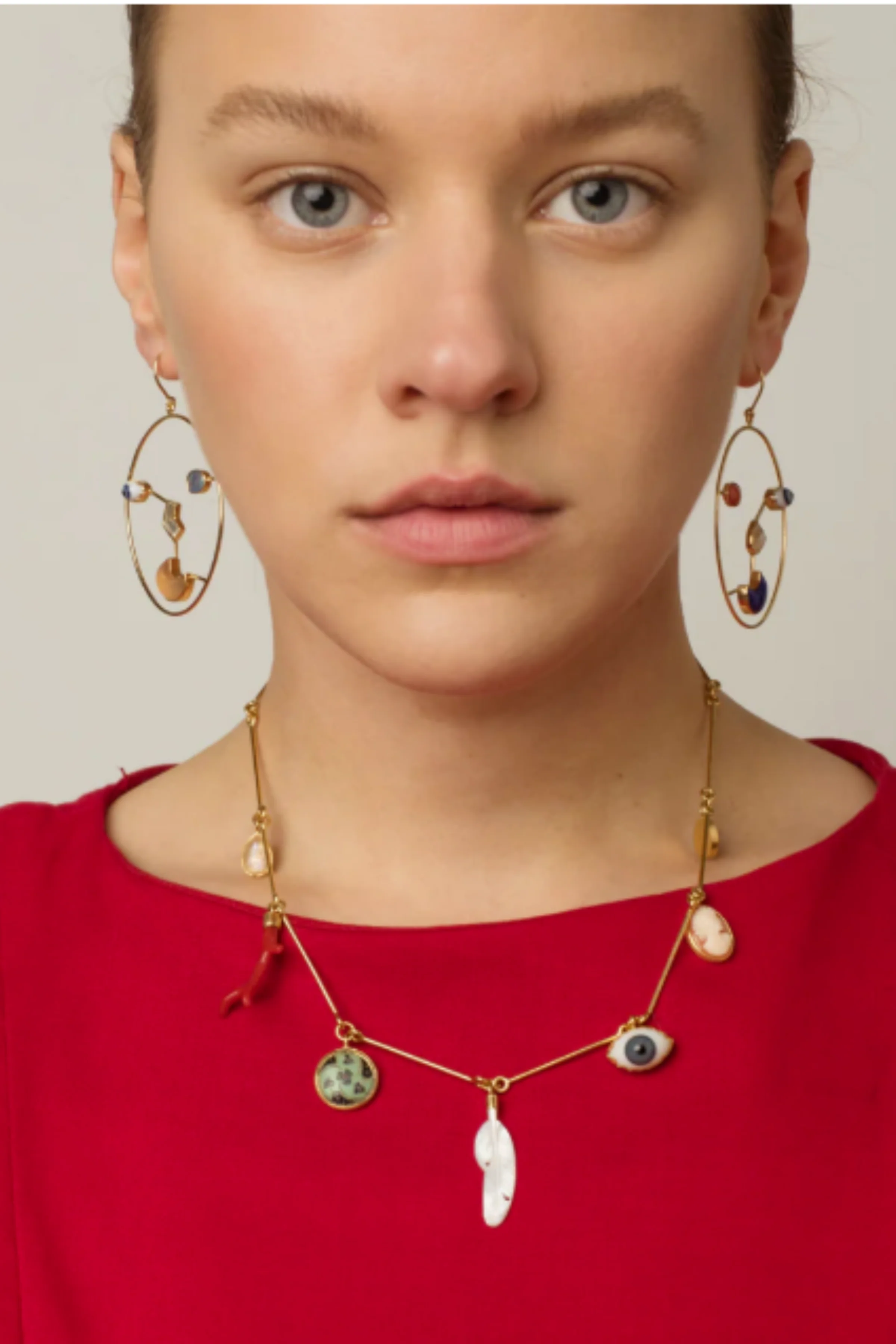 Seven Wire Charm Necklace - Image 2