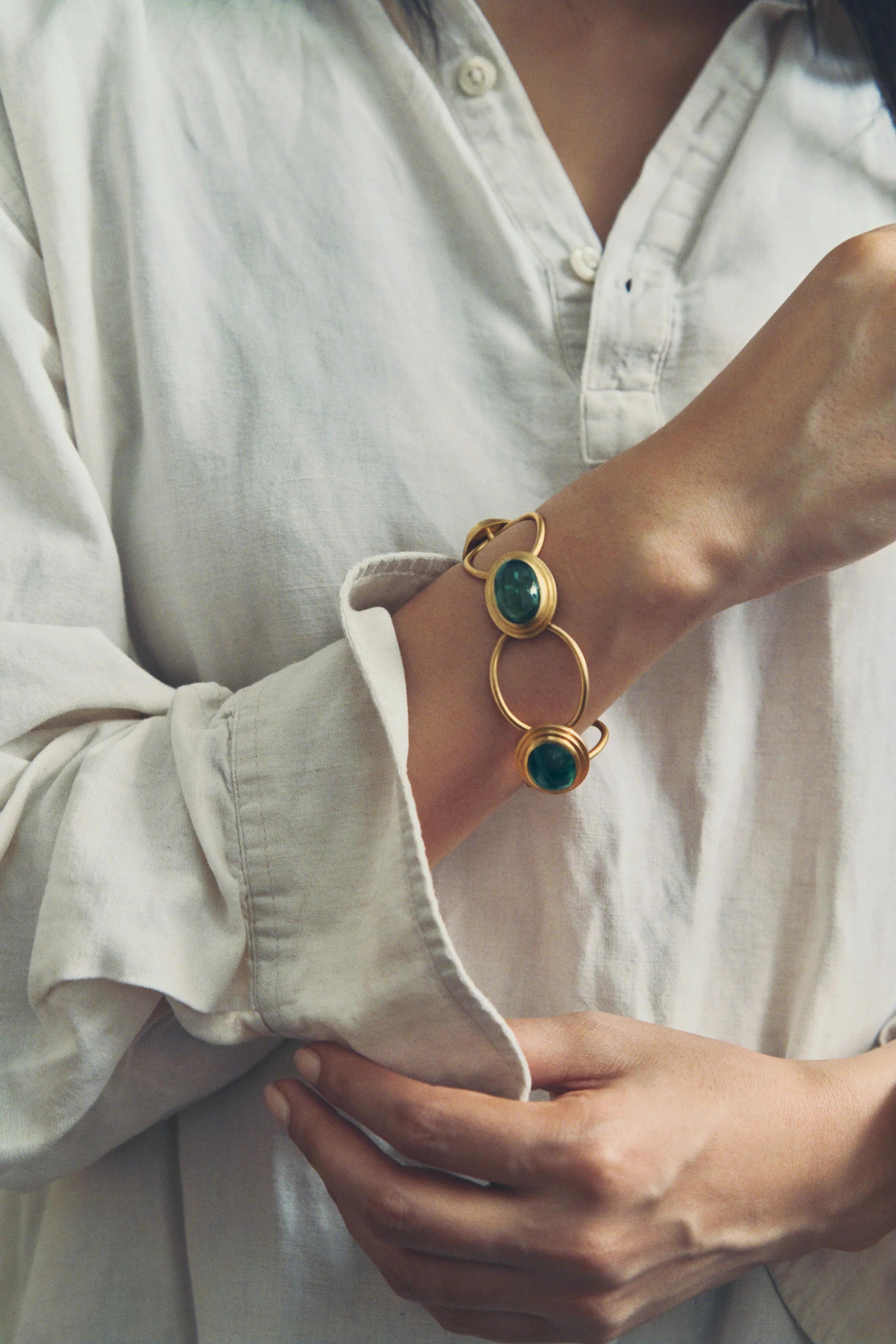 Green Tourmaline Tempus Bracelet - Image 2