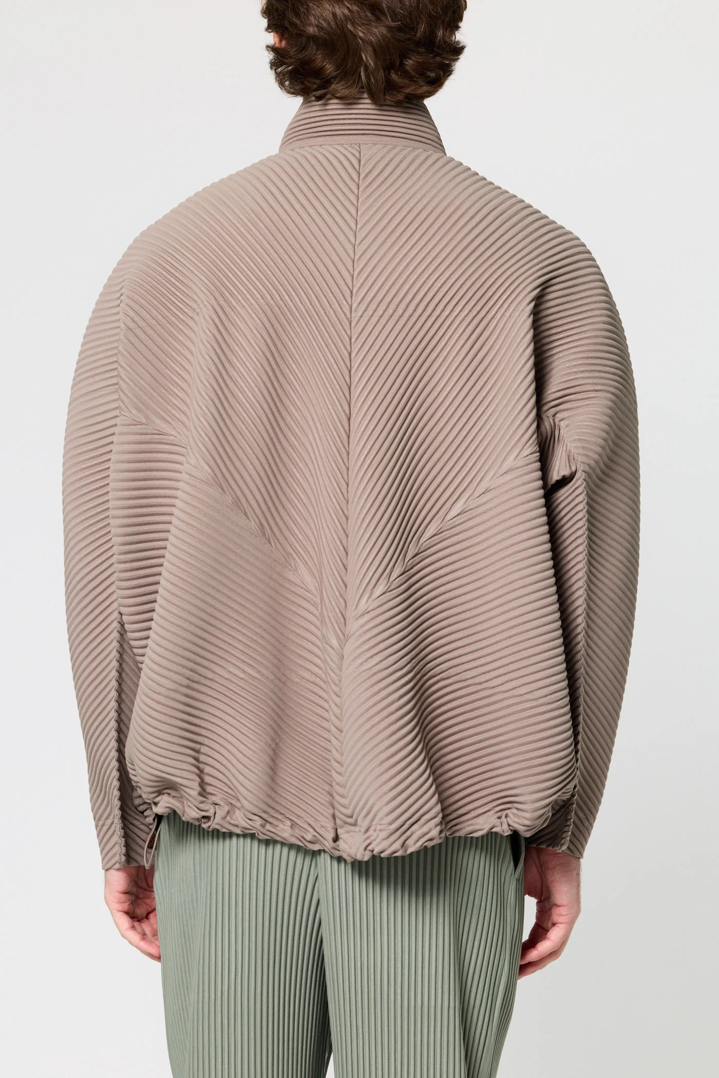 Pleated Buttons Blouson Top - Image 4