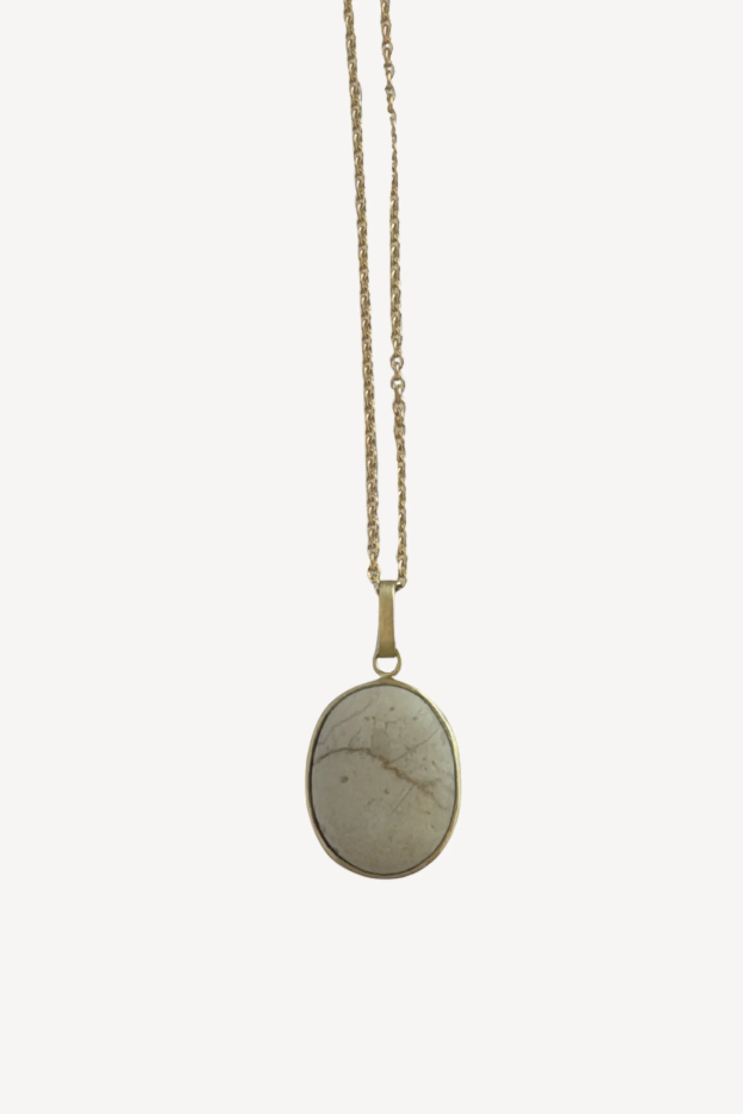 Ivory Oval Stone Necklace - Image 2