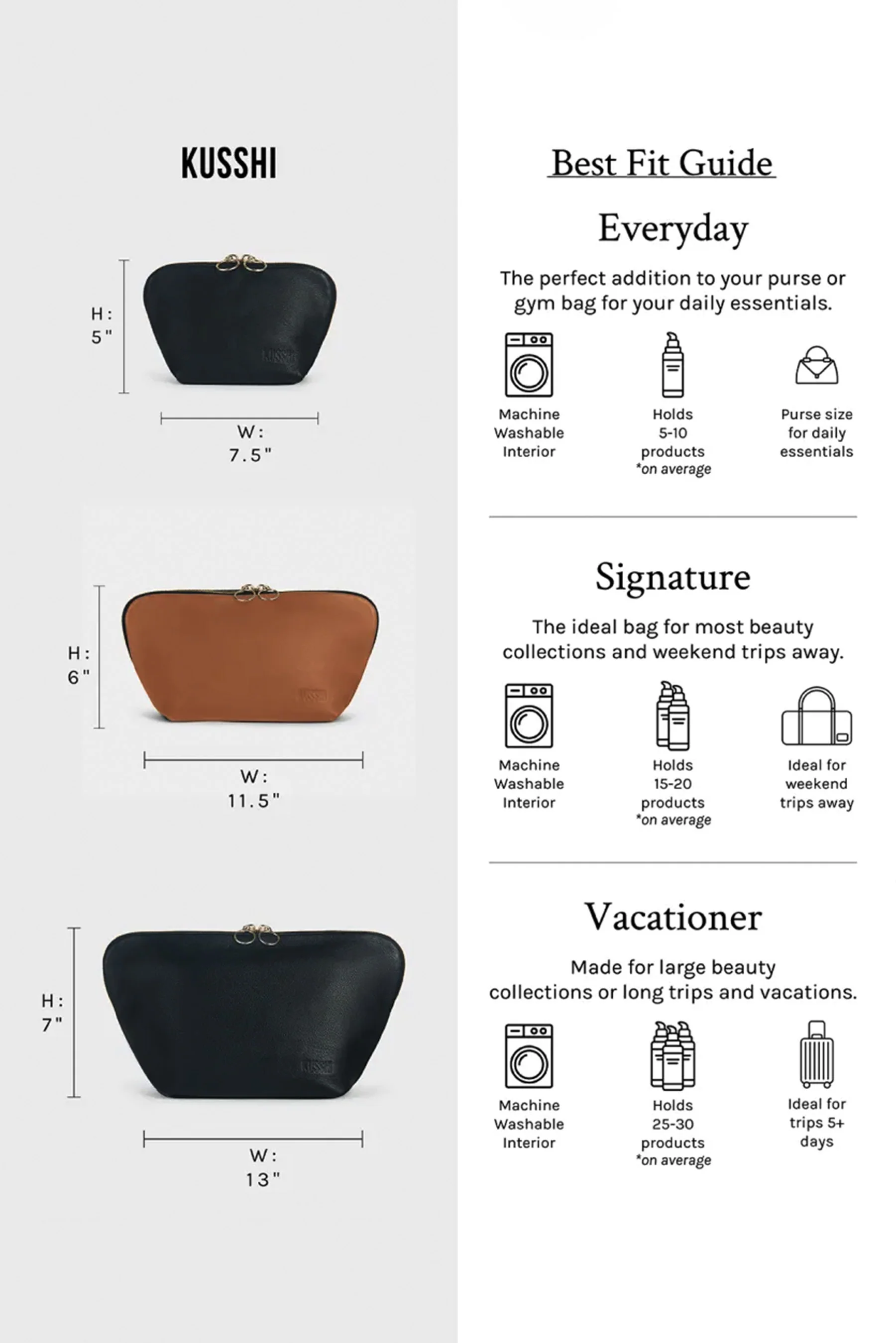 Camel & Red Signature Makeup Bag - Image 4