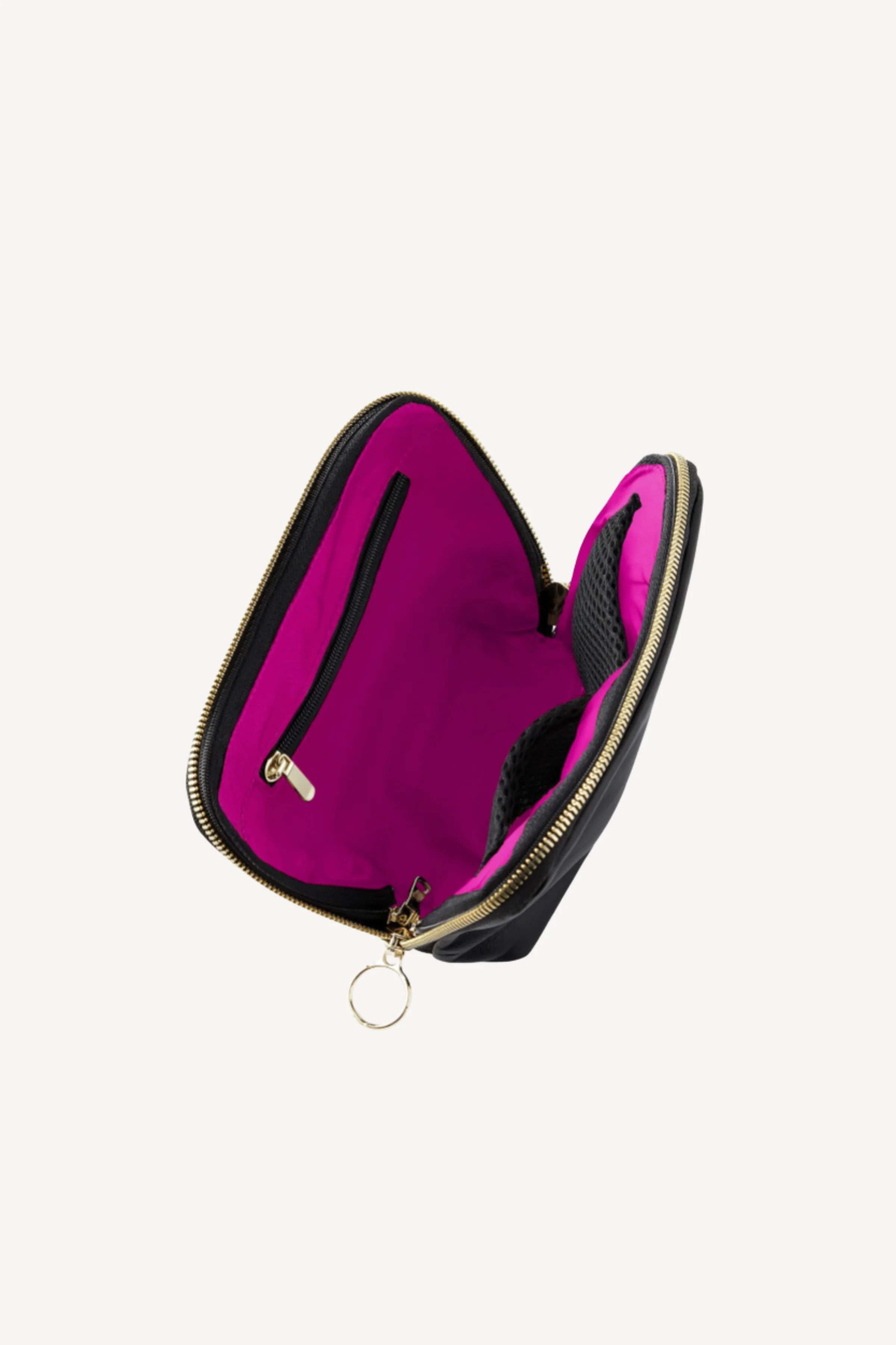 Black & Pink Everyday Makeup Bag - Image 2