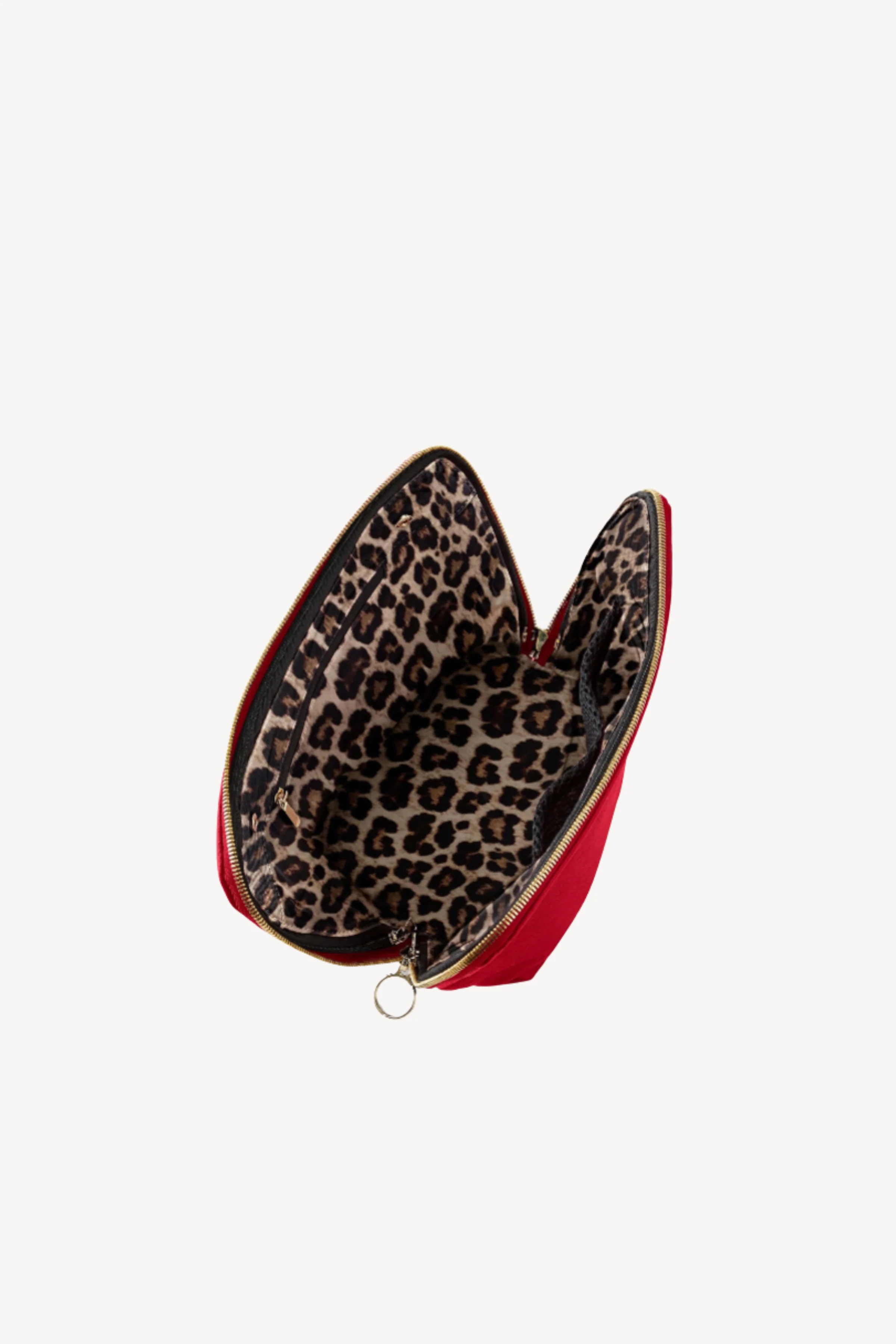 Red & Leopard Signature Makeup Bag - Image 2