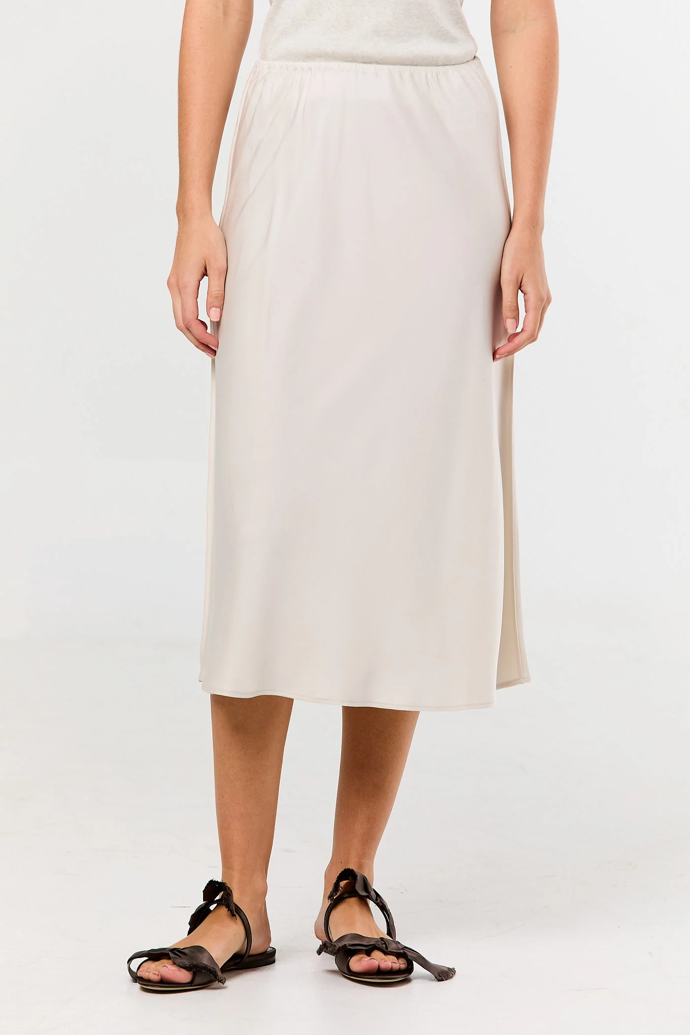 Silk Midi Skirt - Image 3