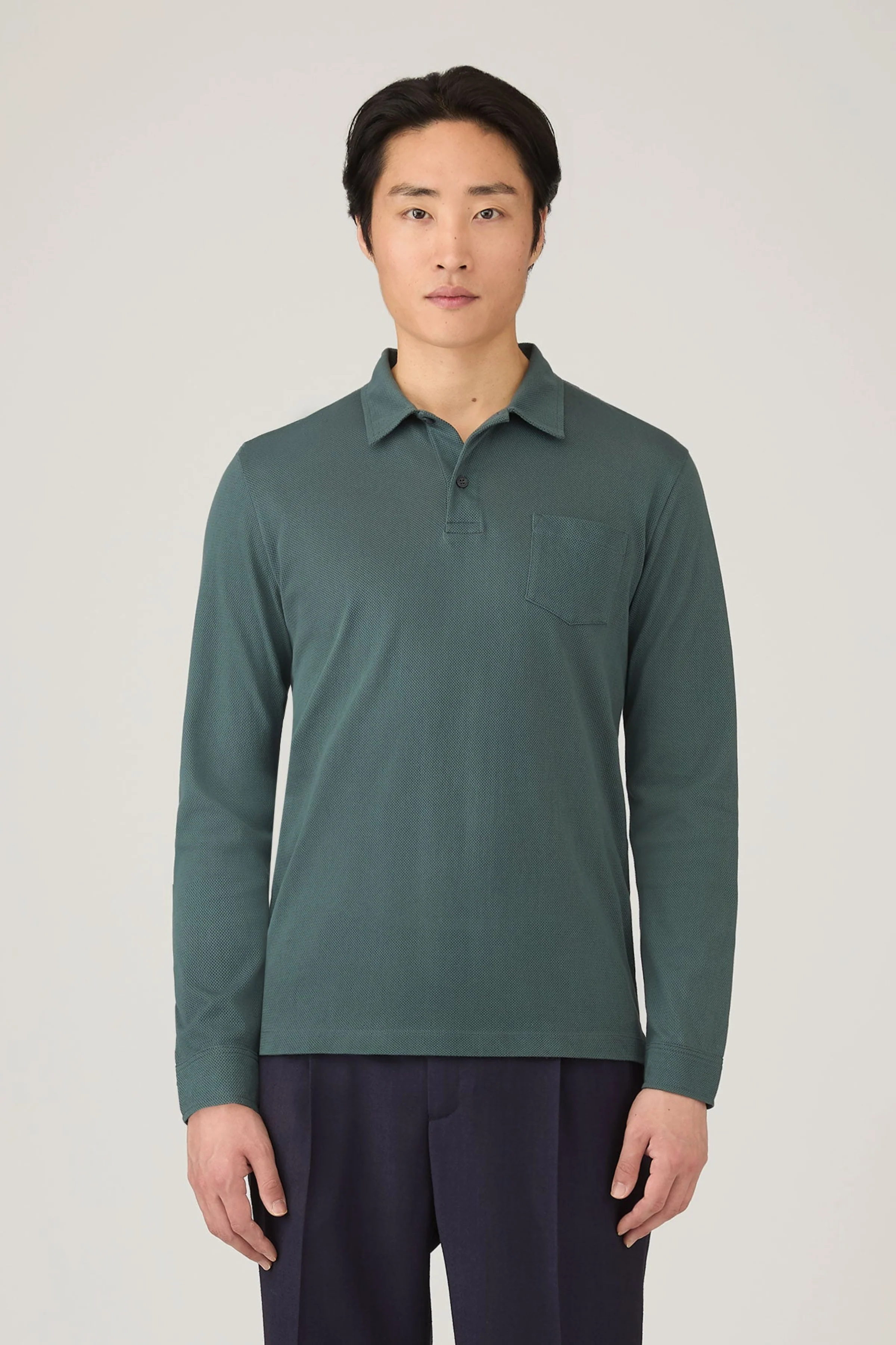 Long Sleeve Riviera Polo Shirt - Image 2