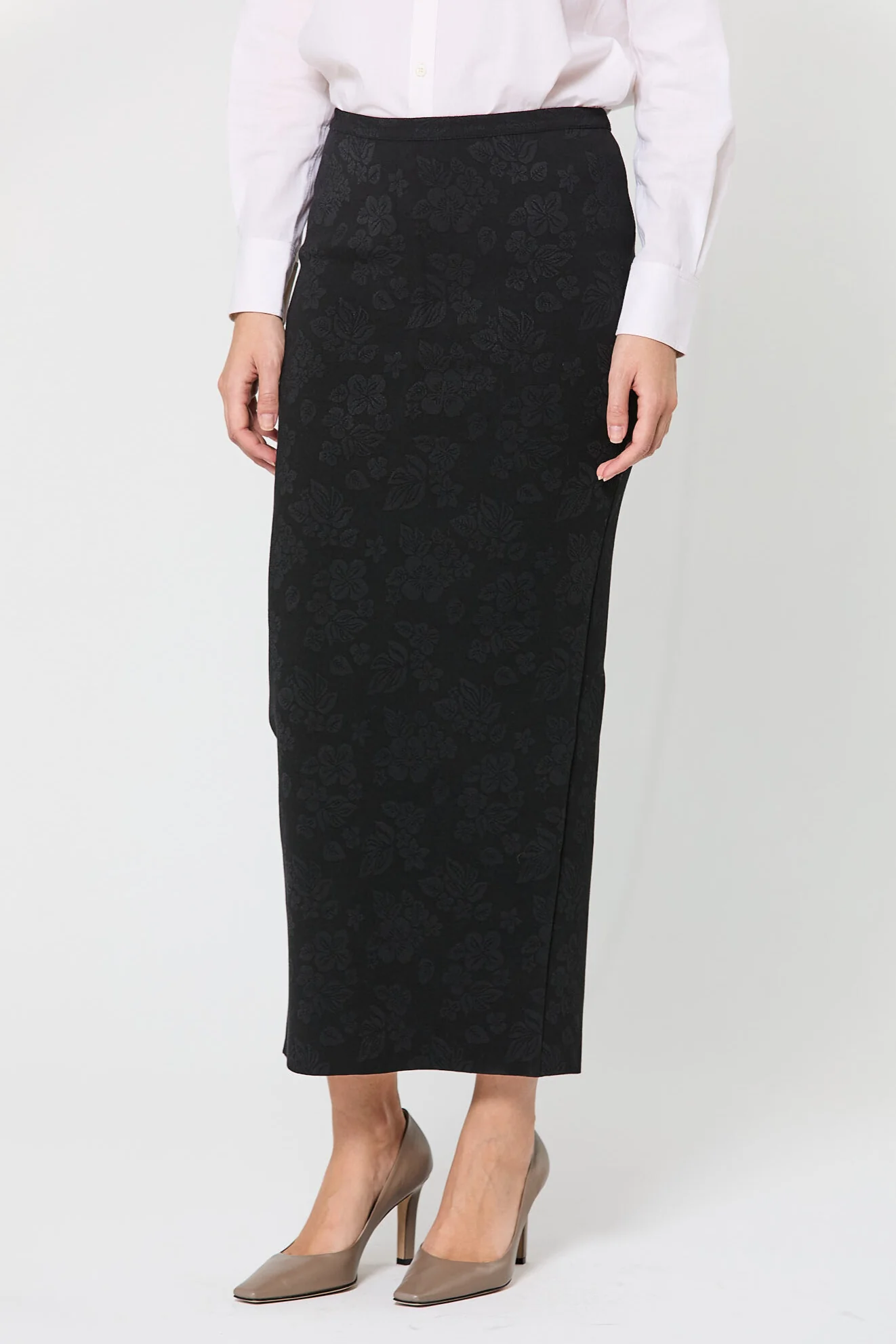 Matte Shine Floral Lawton Skirt - Image 4
