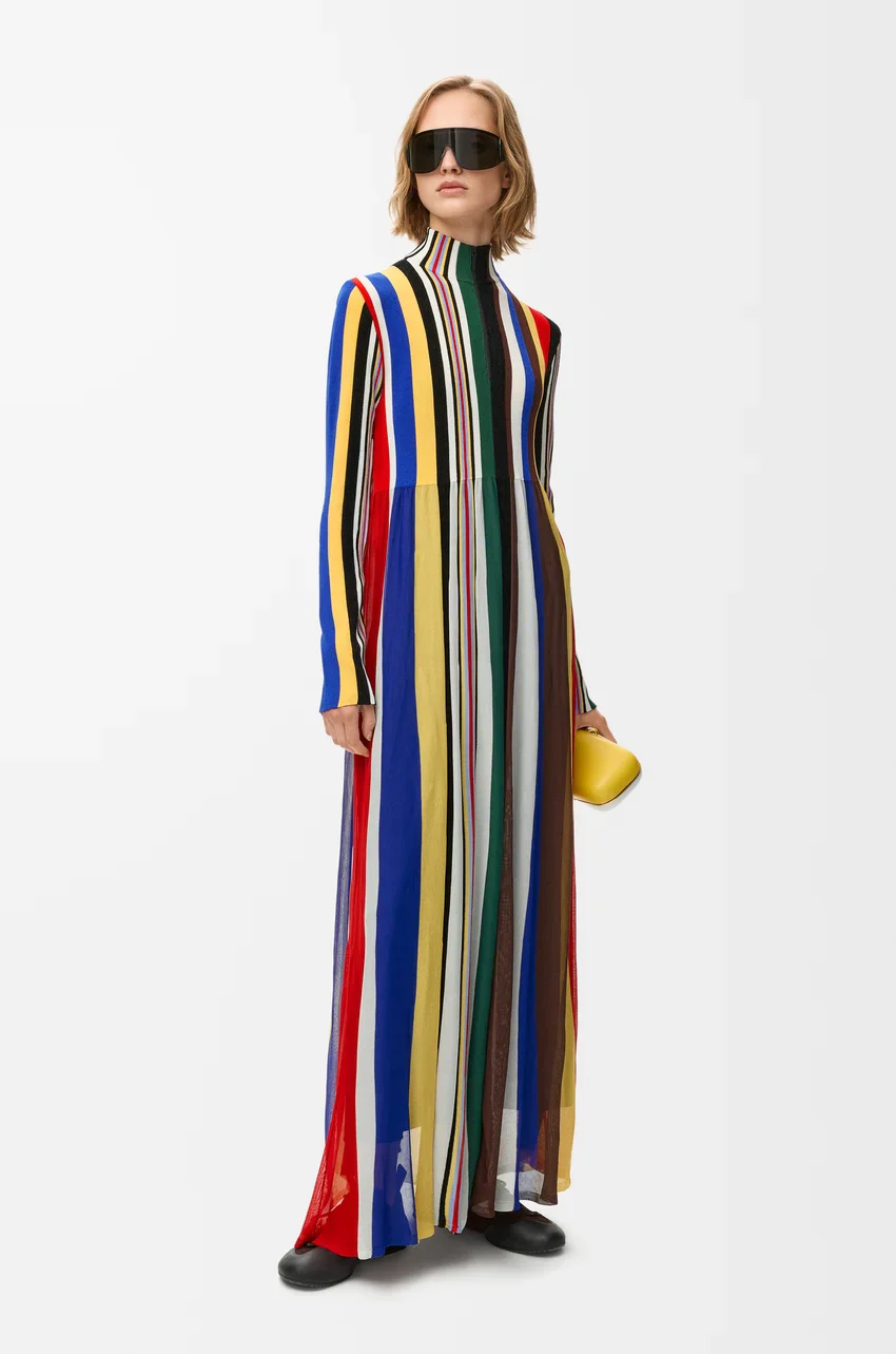 Multi Colored Stripe Dress - Image 2