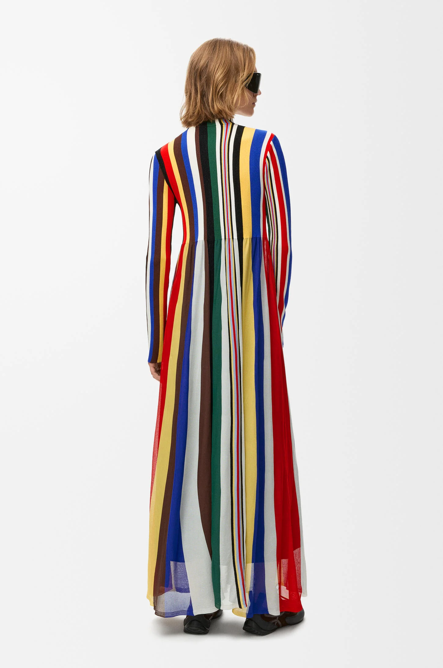 Multi Colored Stripe Dress - Image 3