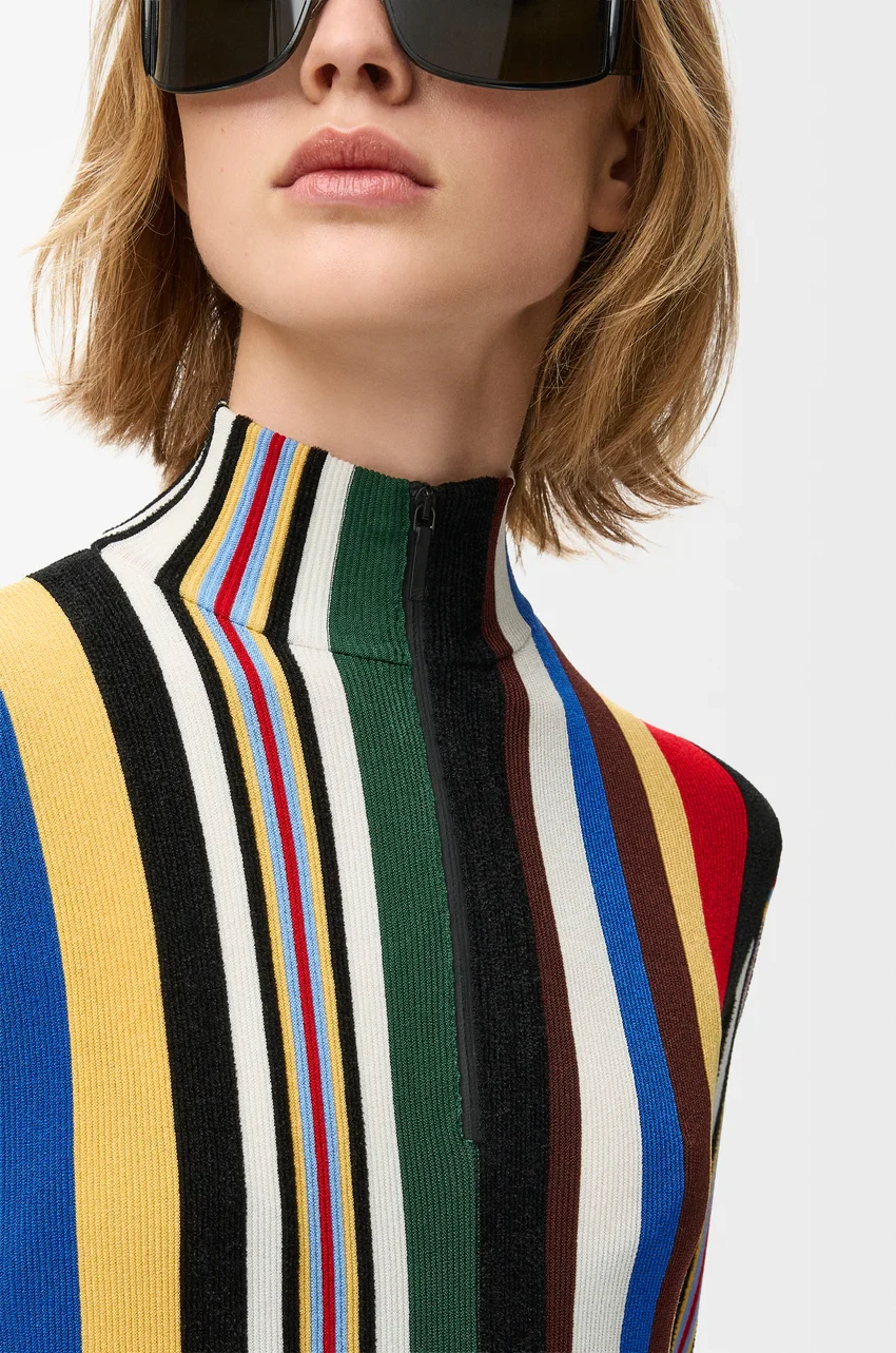 Multi Colored Stripe Dress - Image 4