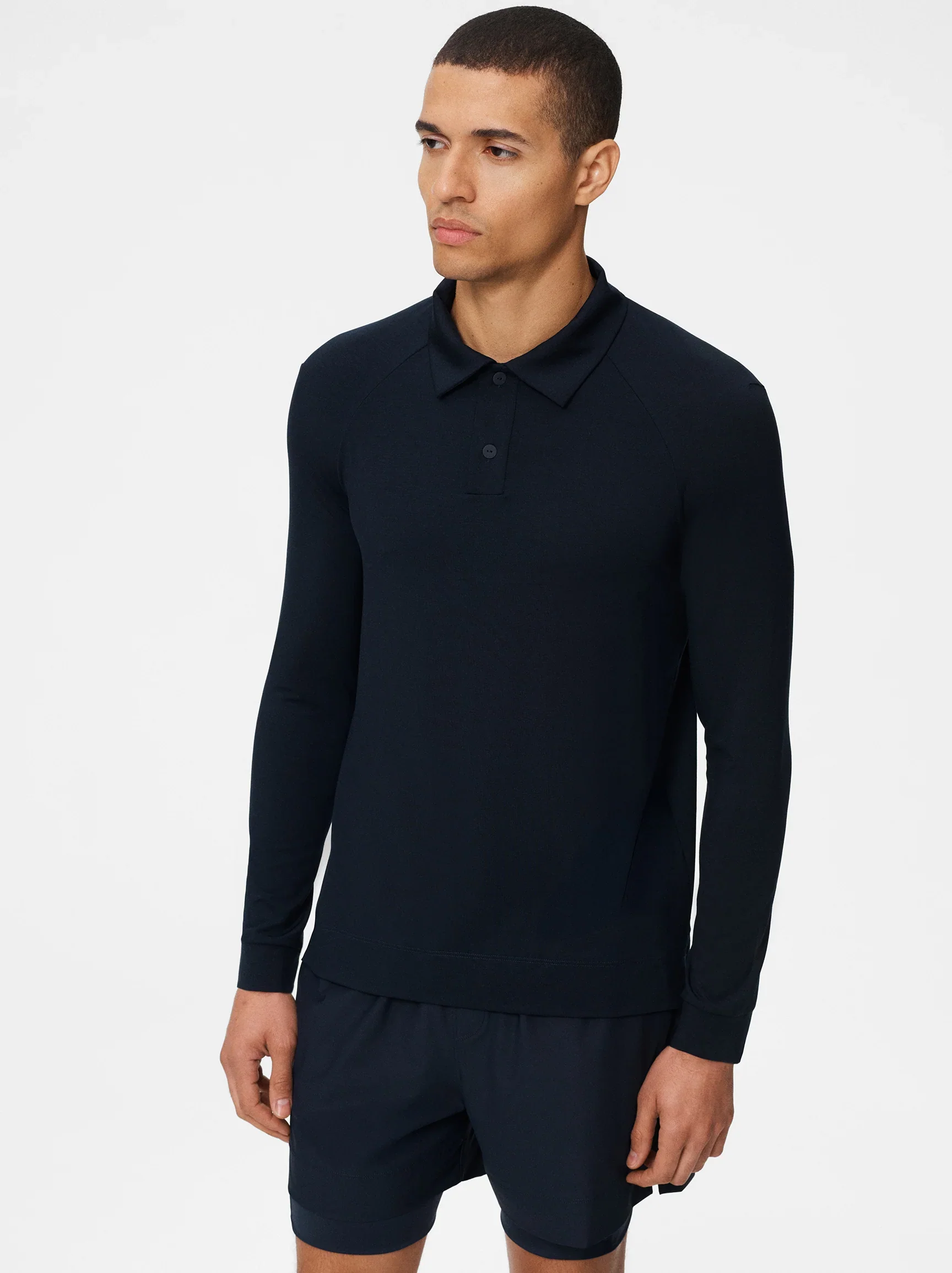 Natural Tennis Long Sleeve Polo - Image 3