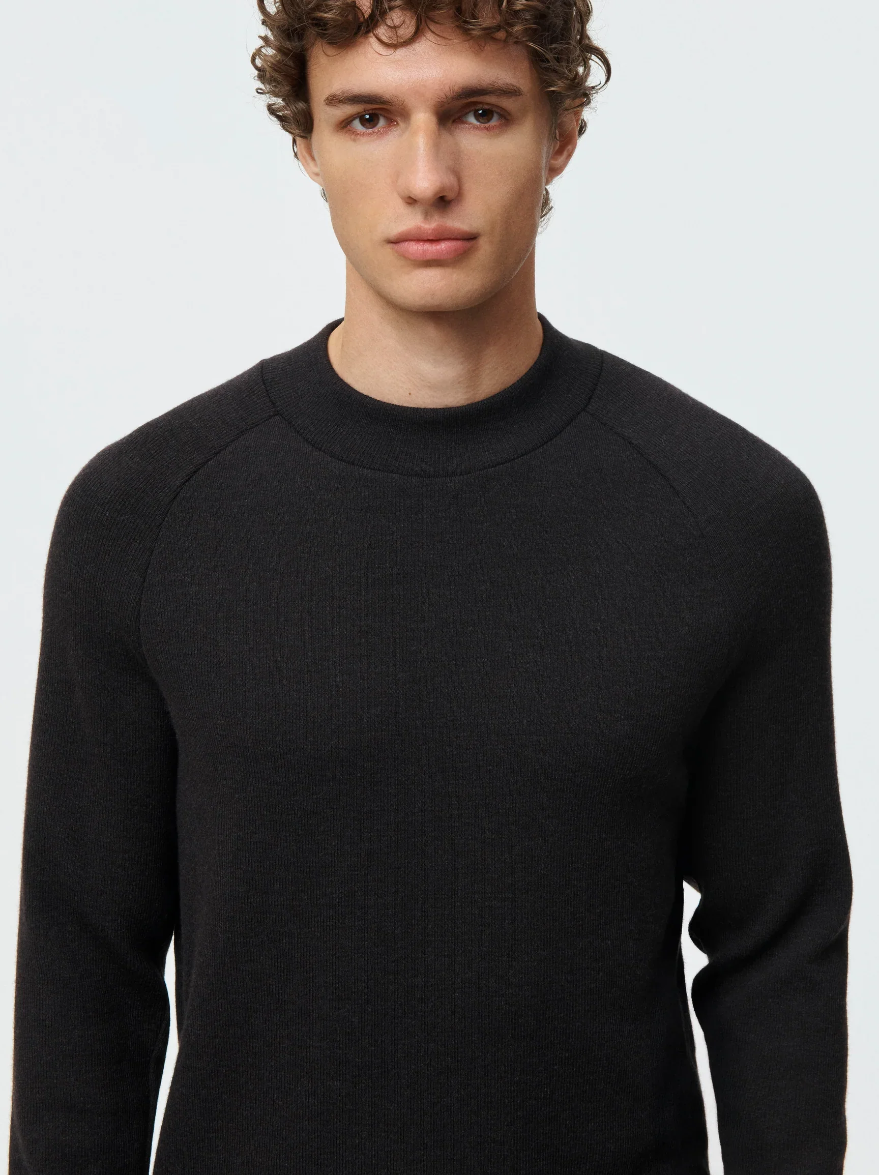 Ribbed Wool Mock Neck - Image 2