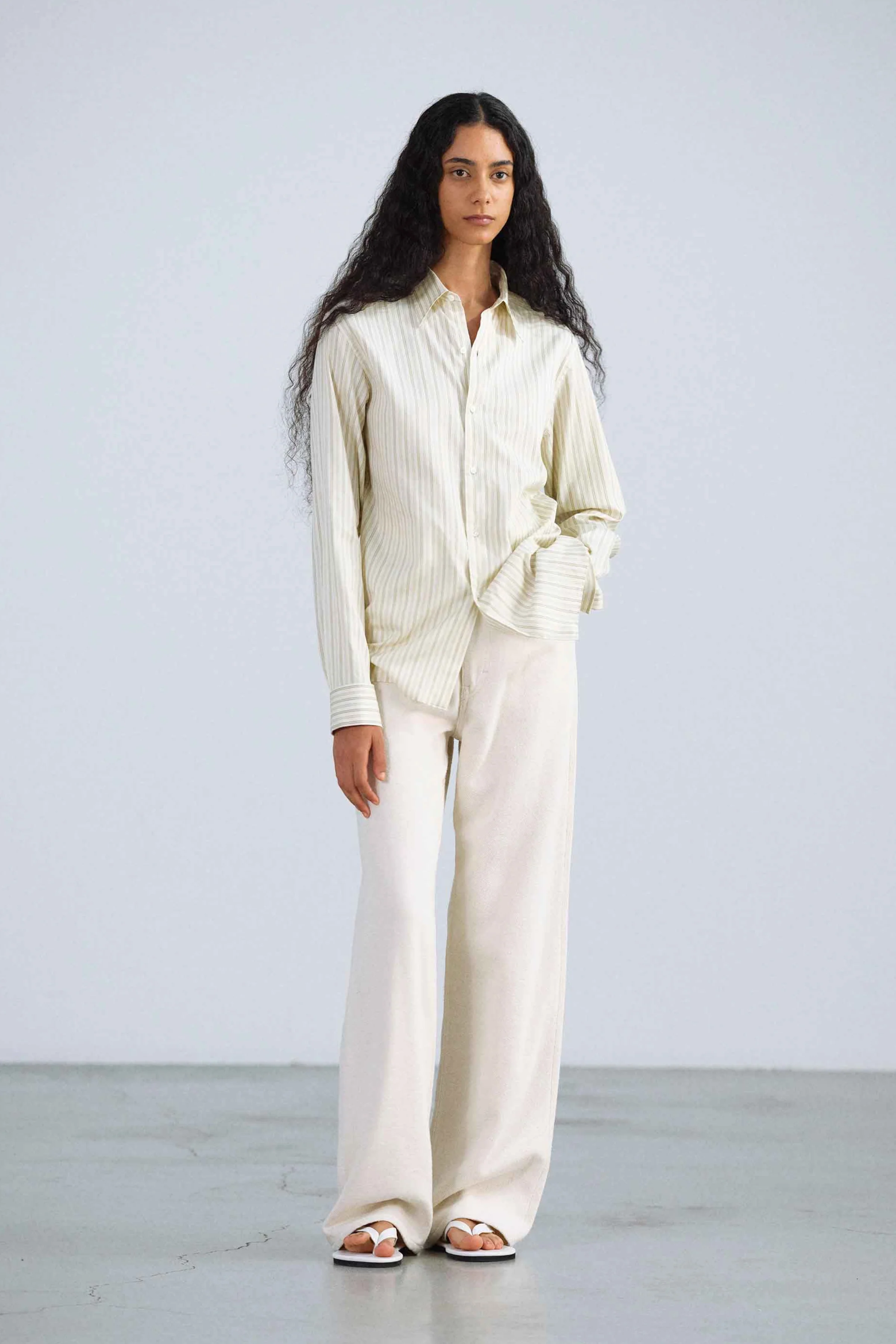 Silk Stripe Double Cuff Shirt - Image 5
