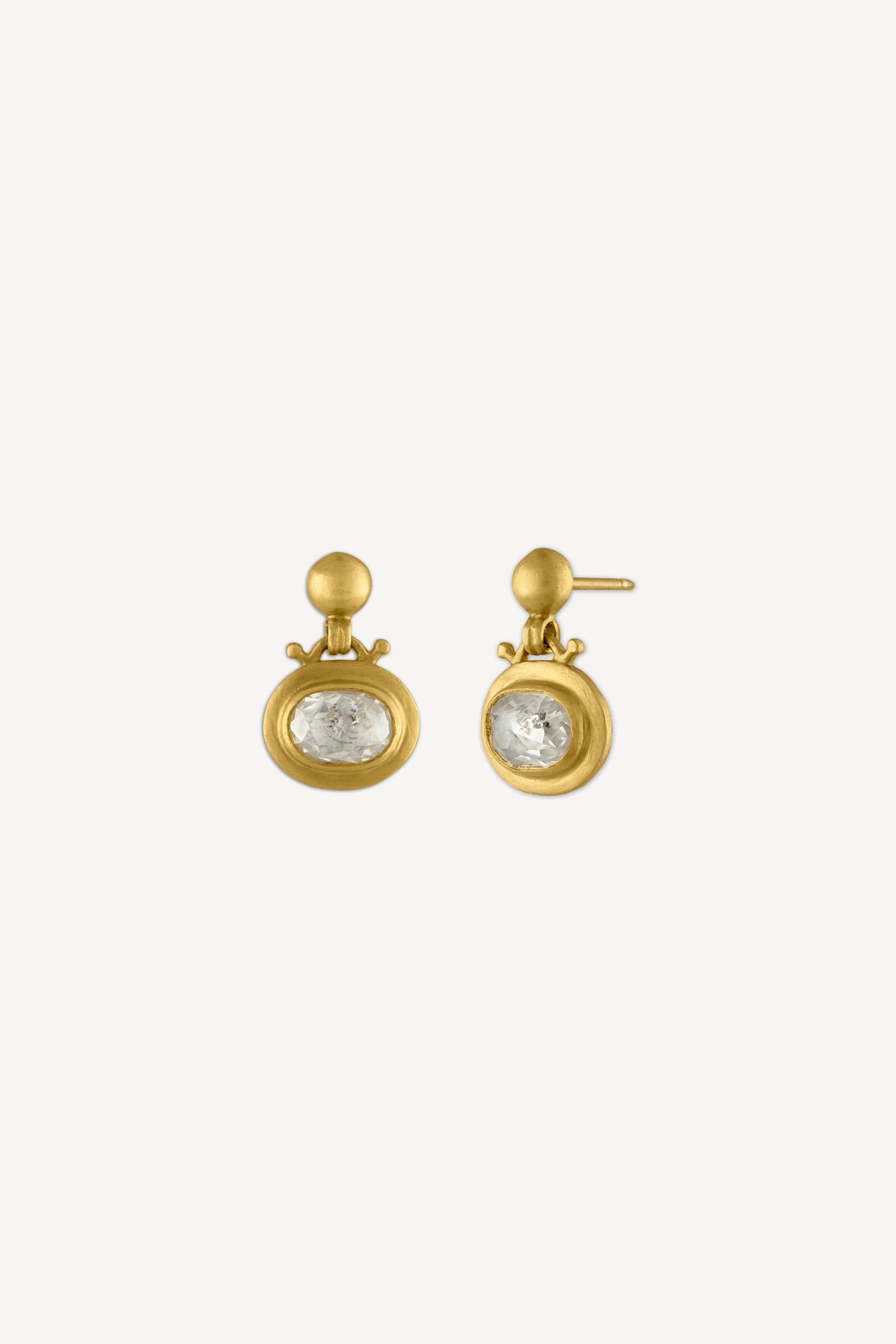 Small Diamond Bell Earrings - Image 3