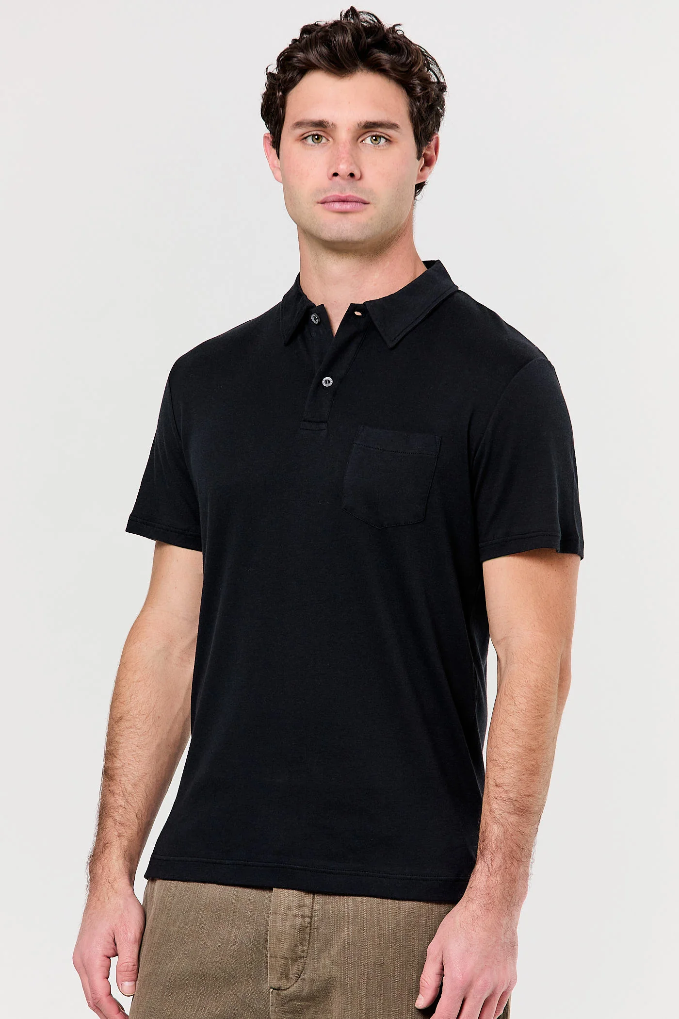 Sea Island Cotton Polo Shirt - Image 3