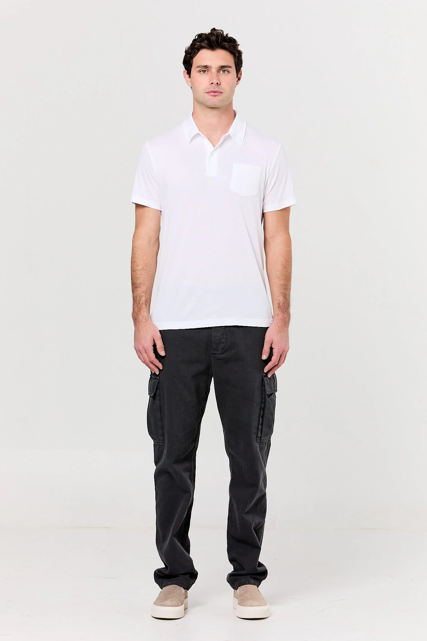 Sea Island Cotton Polo Shirt - Image 5