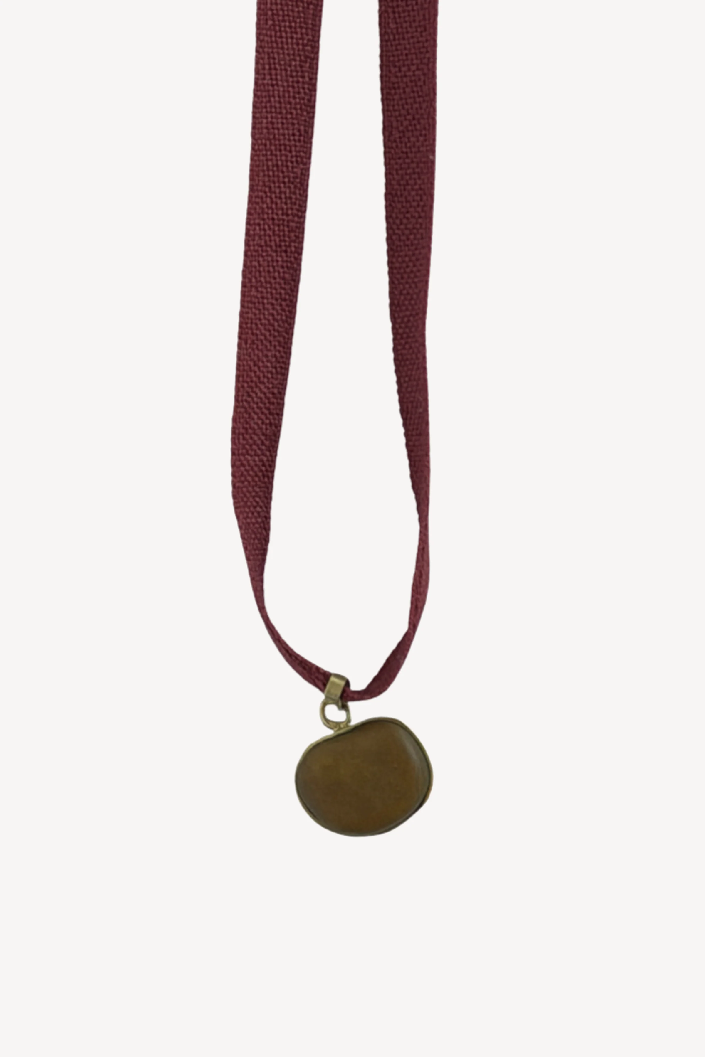 Toffee Bean Stone Pendant - Image 2