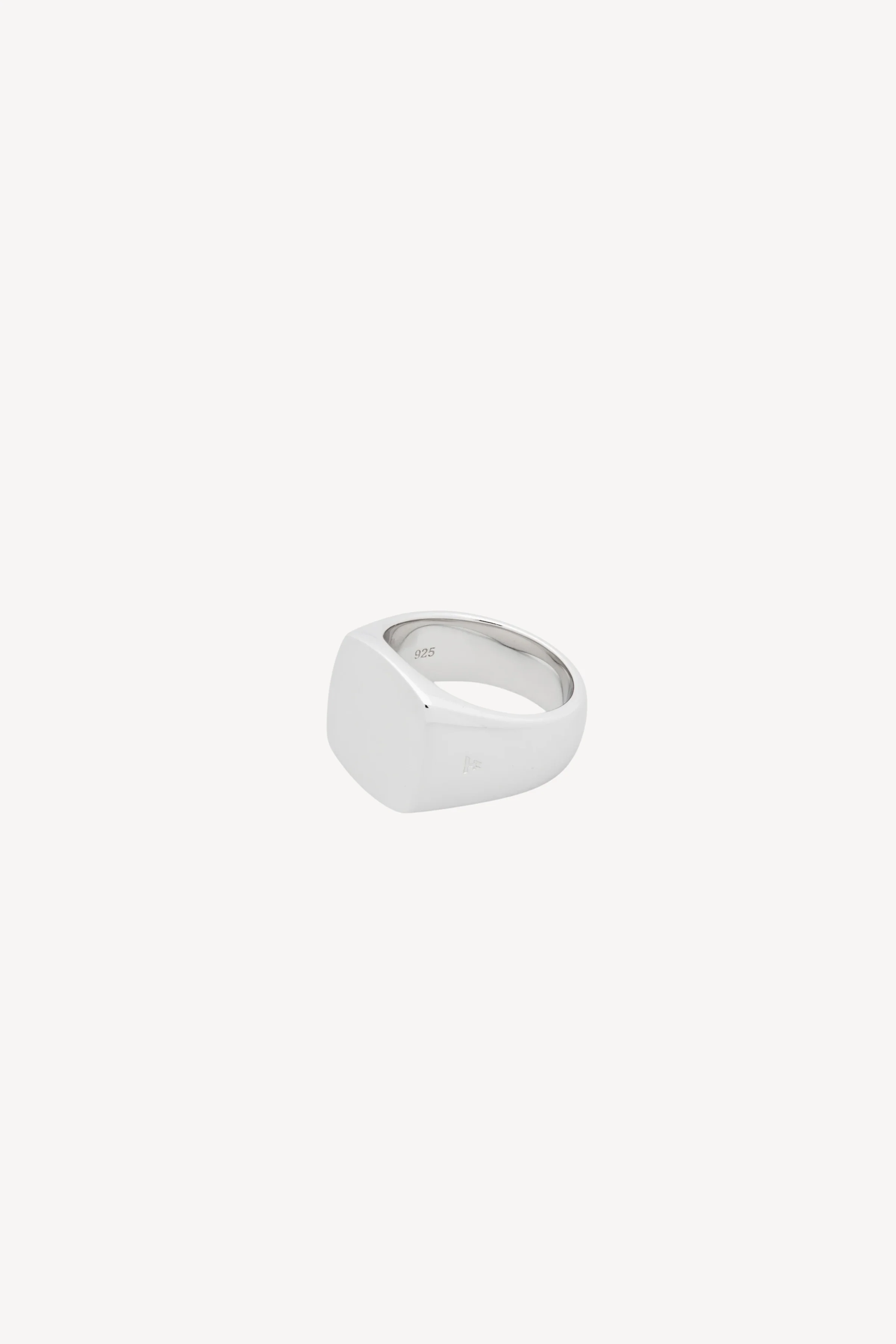 Silver Cushion Polished Ring - Image 2