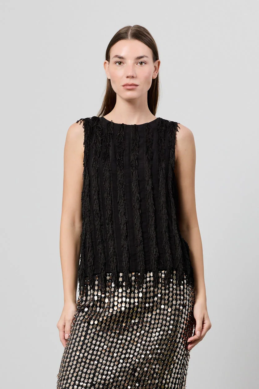 Leah Vertical Fringe Vest - Image 4