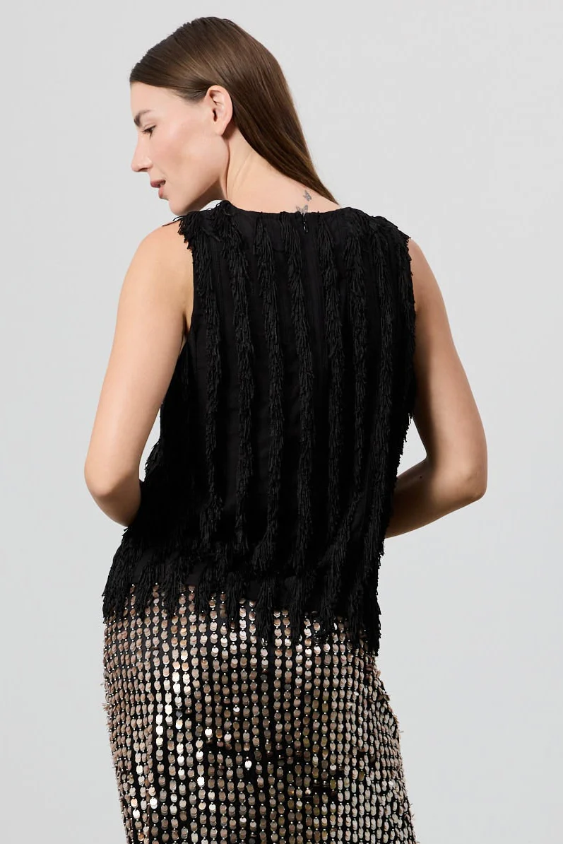 Leah Vertical Fringe Vest - Image 5