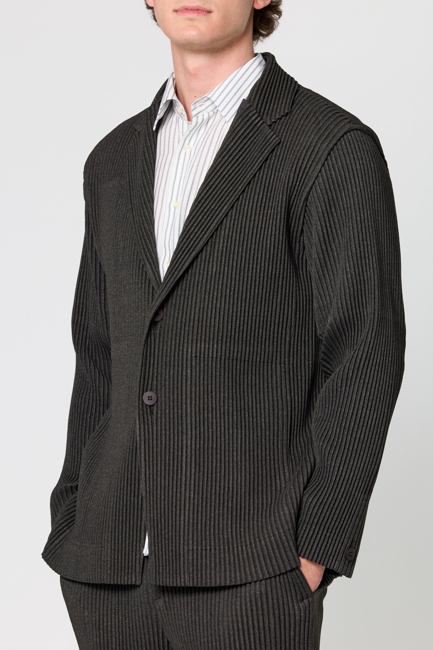 Wool Like Light Jacket - Image 3
