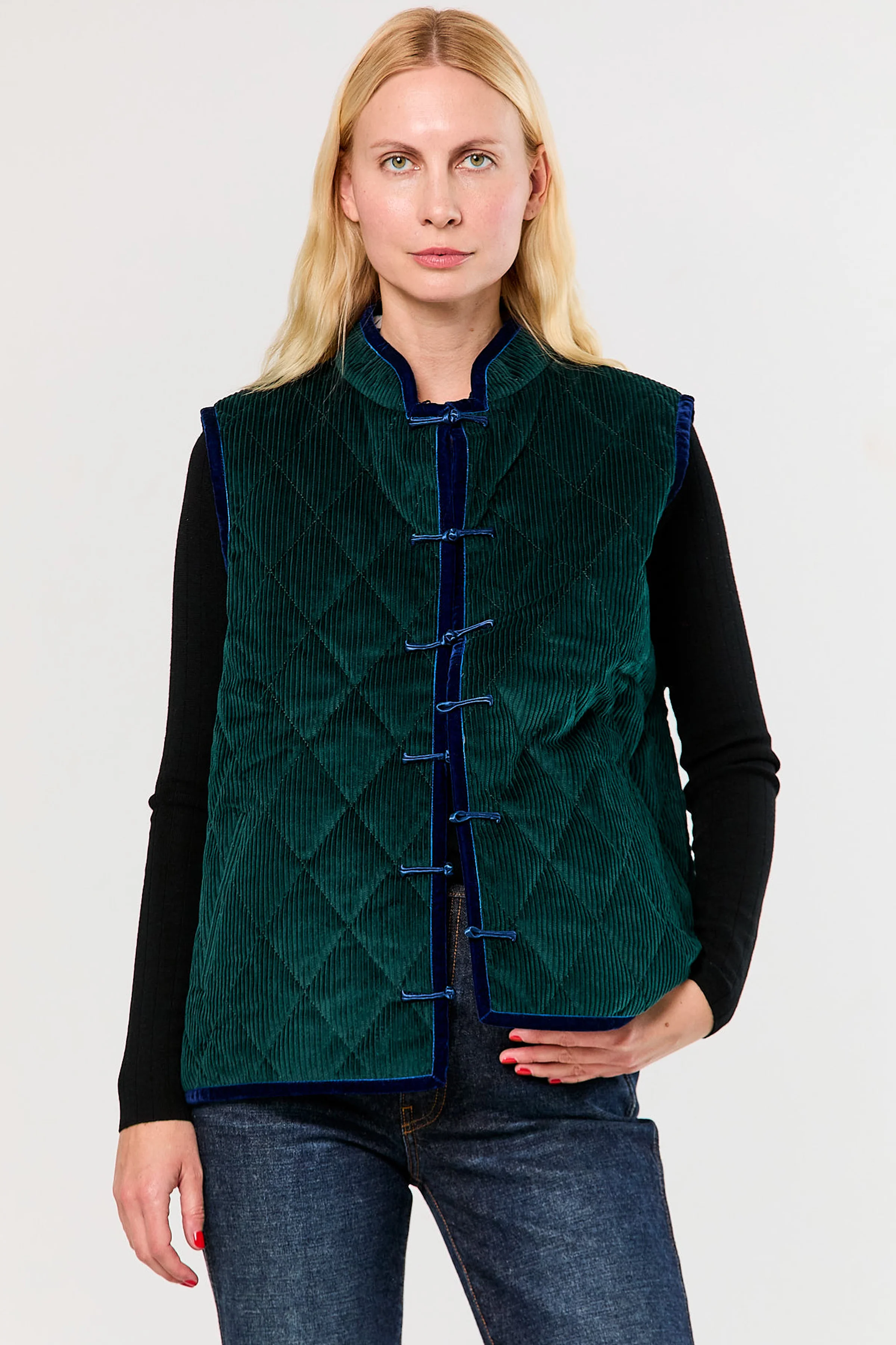 Cord Puffer Vest - Image 2