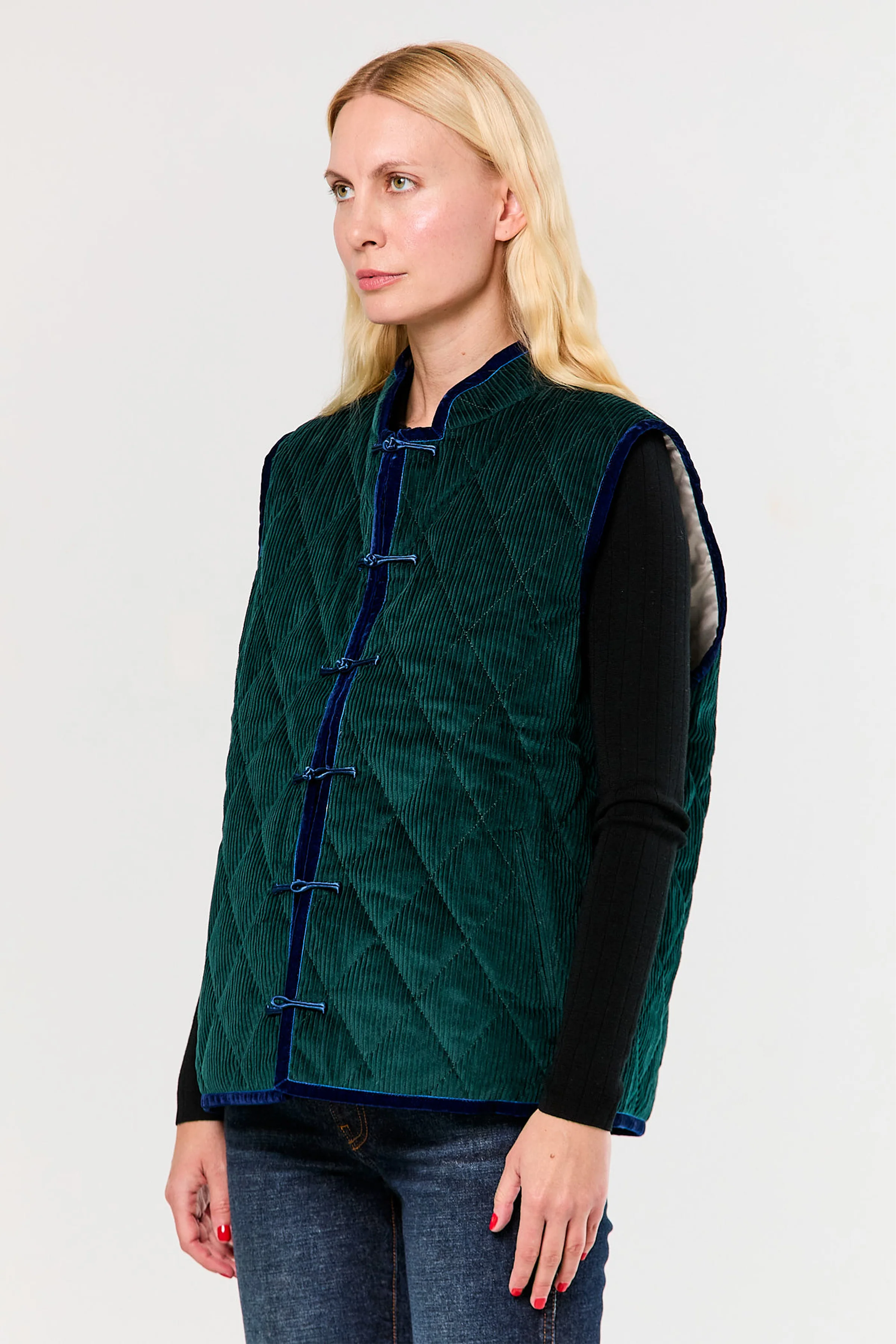 Cord Puffer Vest - Image 3