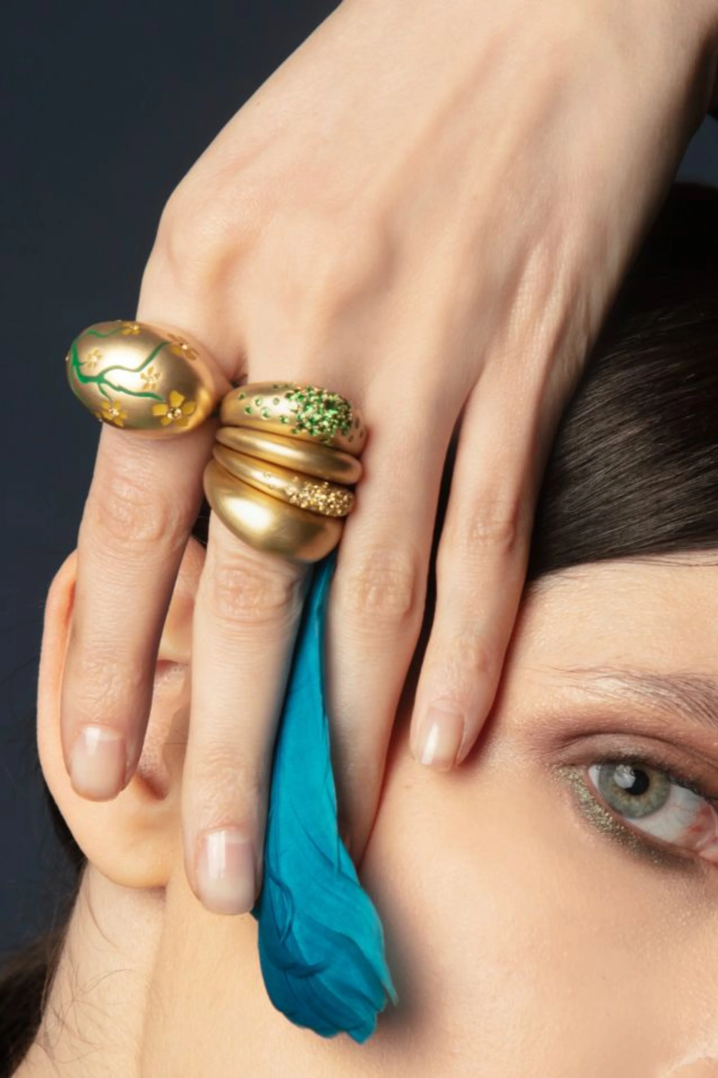 Yellow Sapphire Urban Thin Ring - Image 2